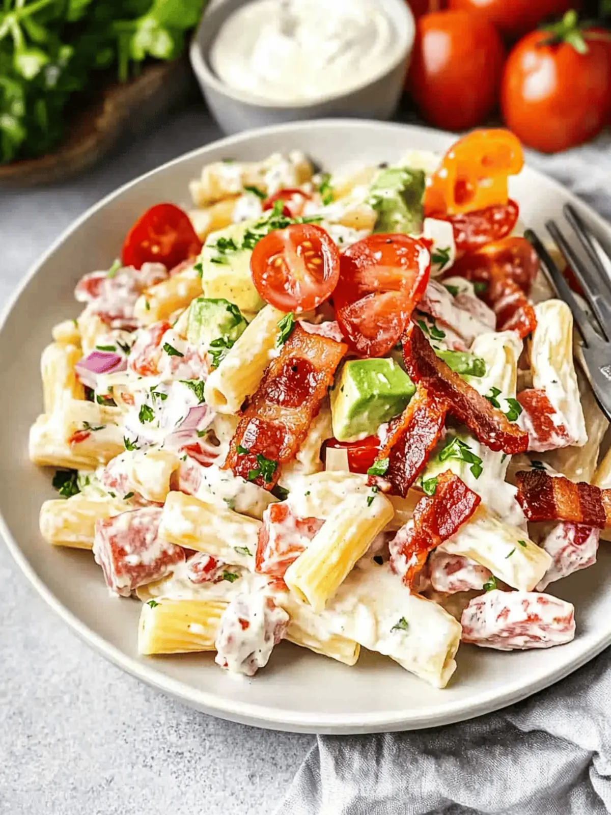 Bacon Ranch Pasta Salad