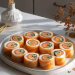 Pumpkin Salmon Rolls