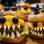 Spooky Monster Burgers Halloween