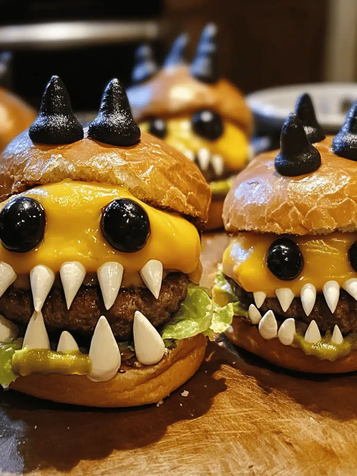 Spooky Monster Burgers Halloween