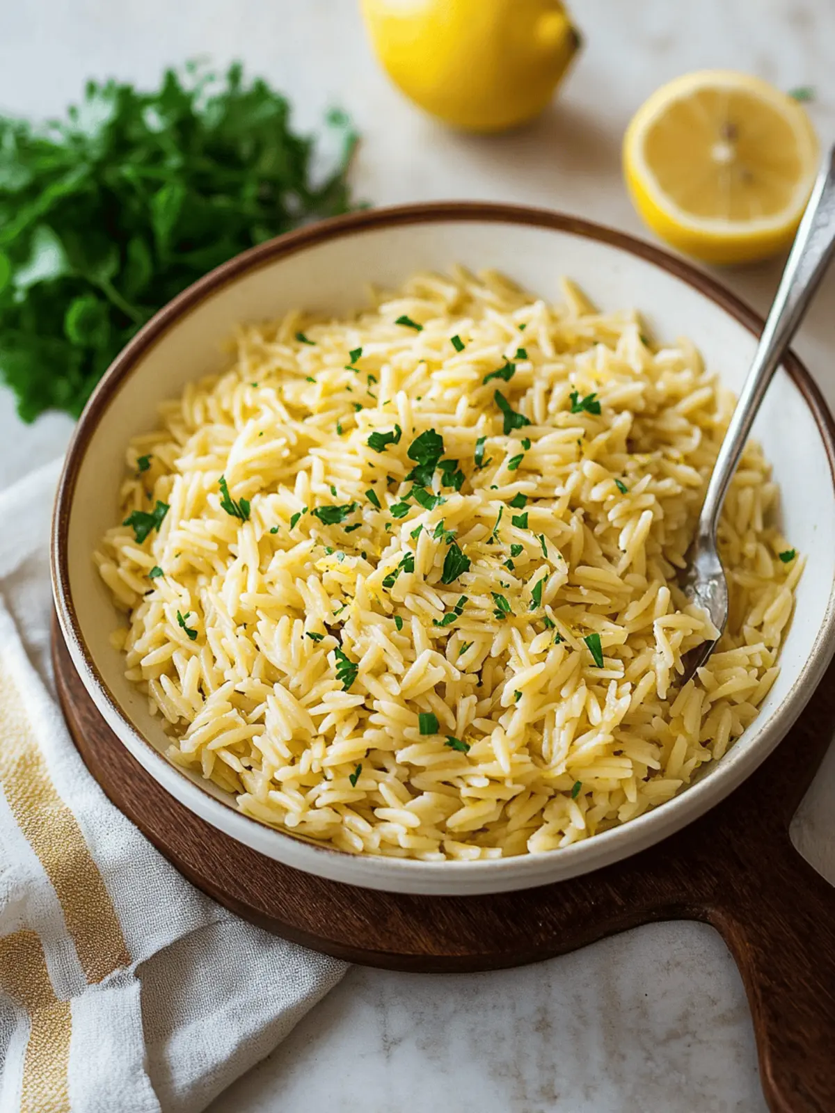 Lemon Orzo