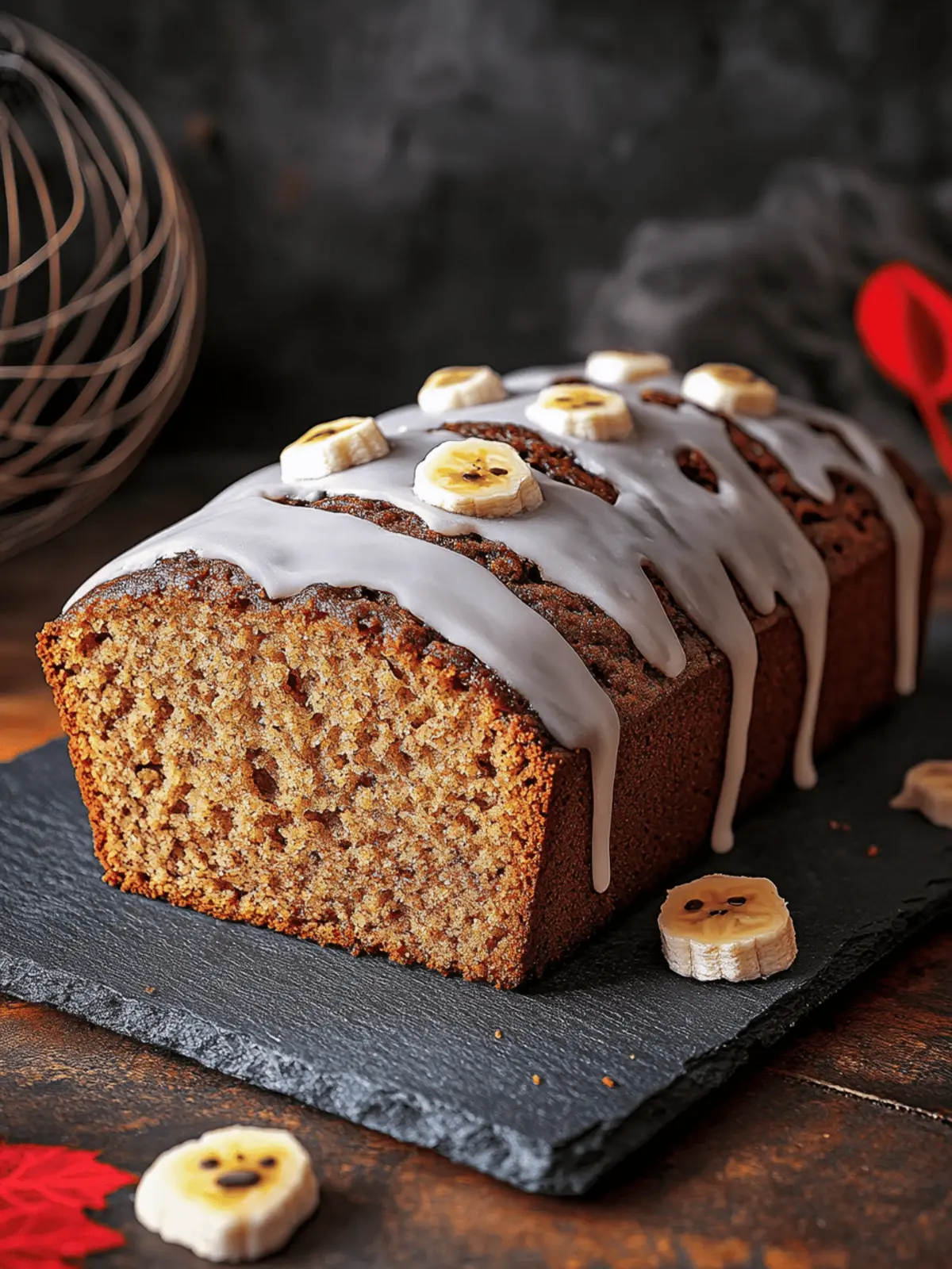 Spooky Banana Bread: Moist and Fun for Halloween Baking Fun 2 Spooky Banana Bread – Moist, Festive & Frighteningly Delicious