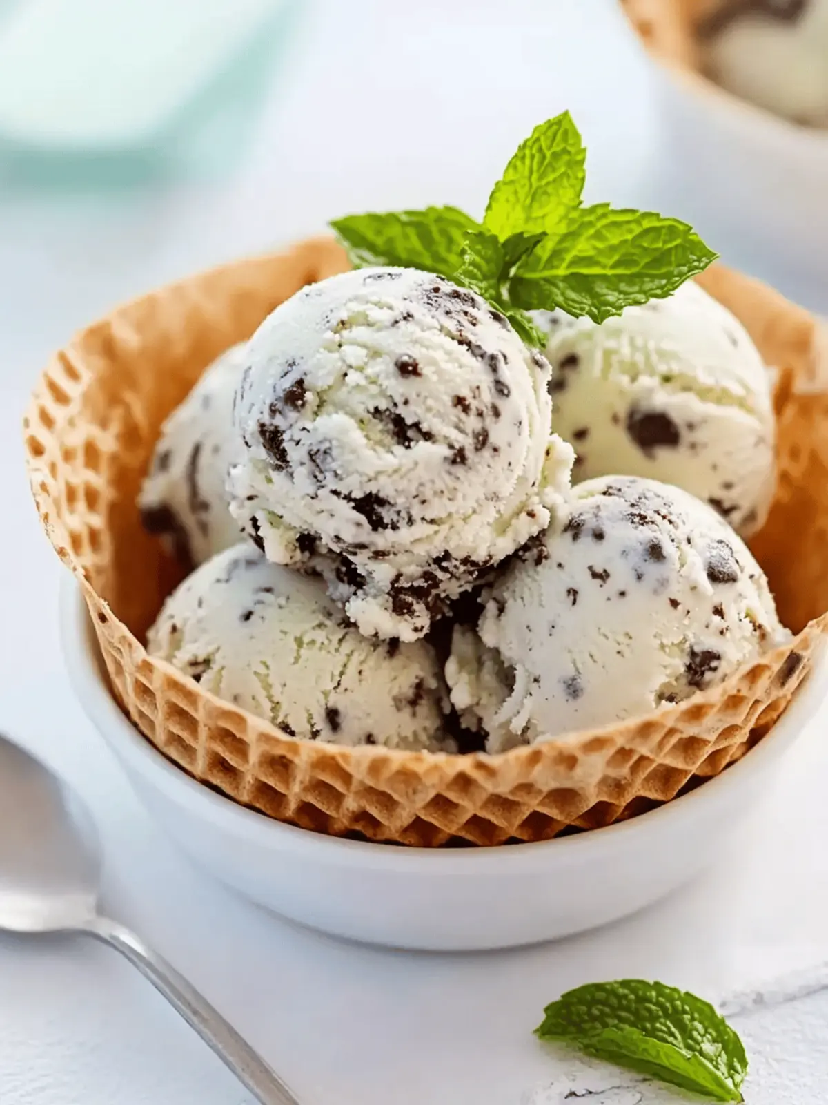Mint Chocolate Chip Ice Cream