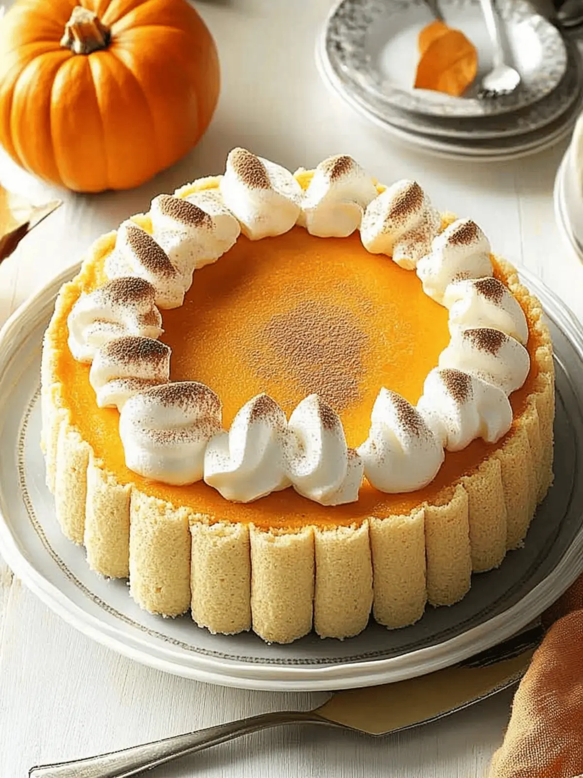 Creamy No-Bake Pumpkin Charlotte to Elevate Your Fall Desserts 5 Pumpkin Charlotte