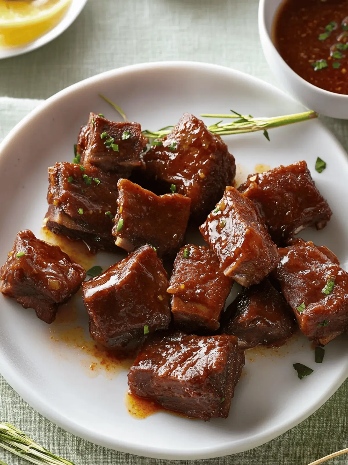 Bite-Size Sweet and Spicy Beef Ribs: A Flavor Explosion! 2 Bite-Size Sweet and Spicy Beef Ribs