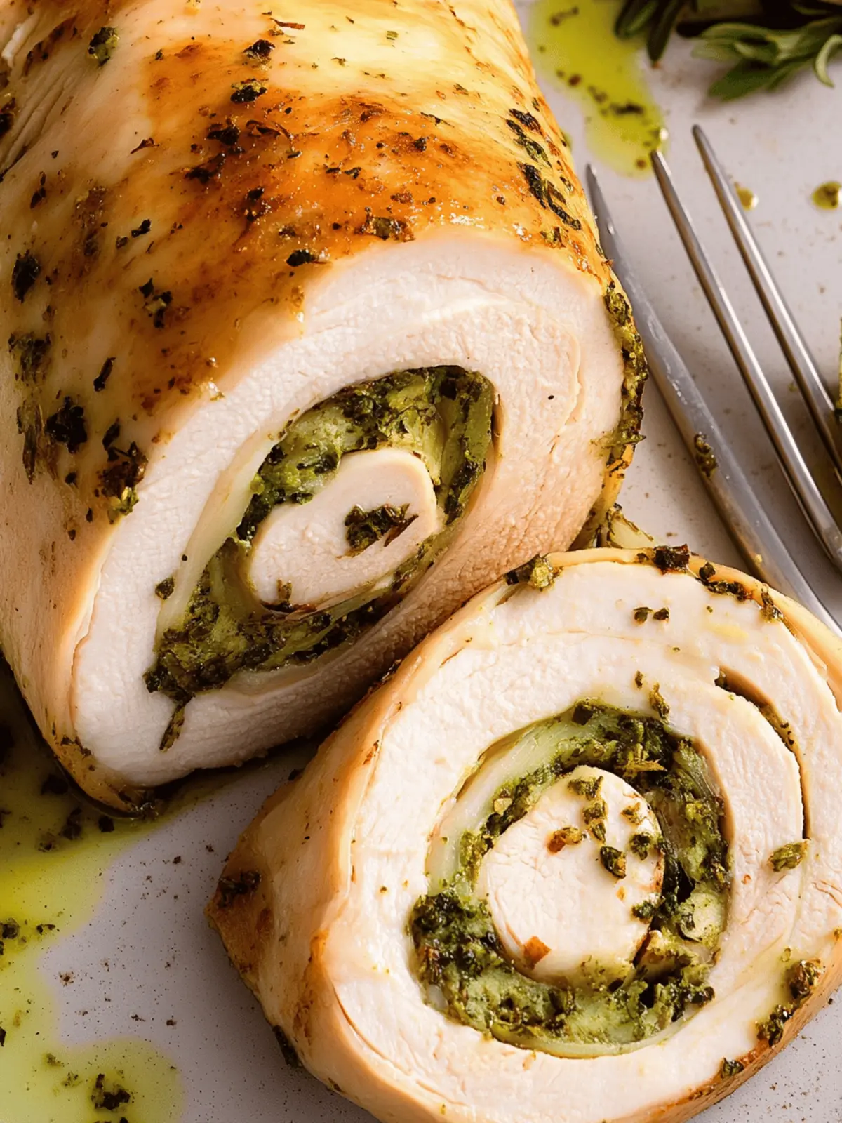 Garlic & Herb Turkey Roulade: Your Flavorful Holiday Showstopper 3 Garlic & Herb Turkey Roulade