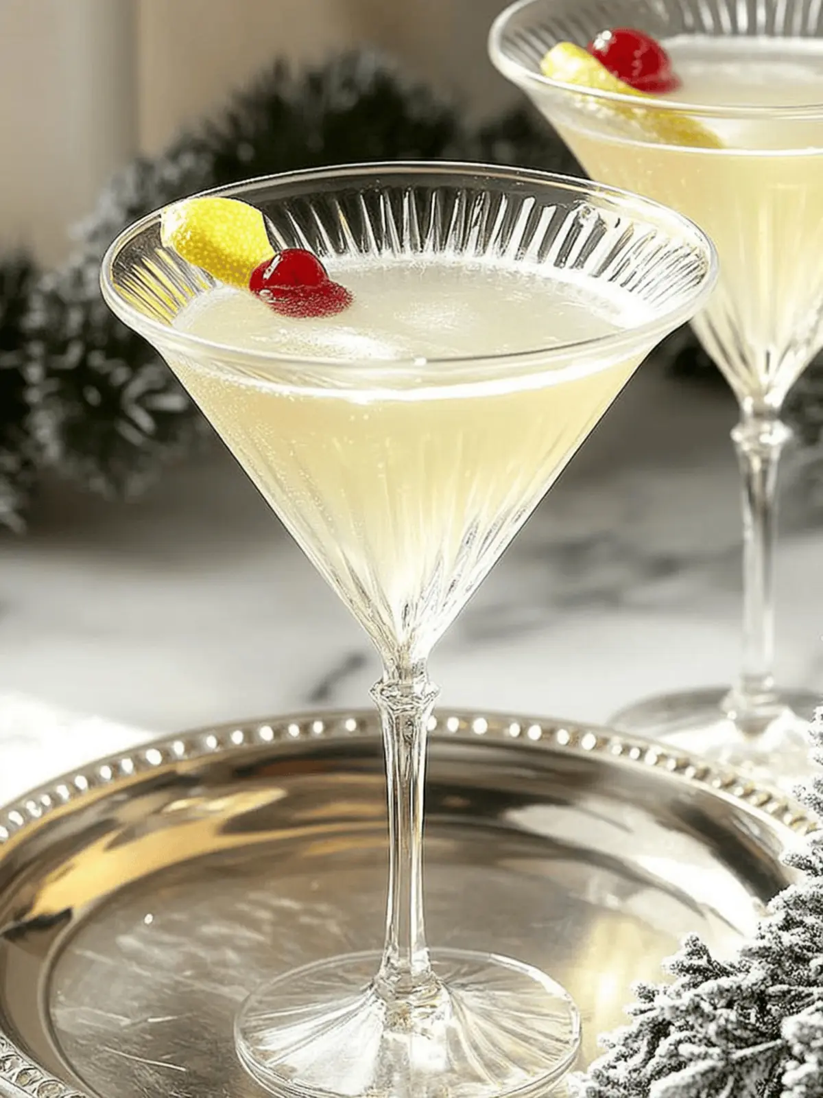 Winter White Cosmopolitan Cocktail
