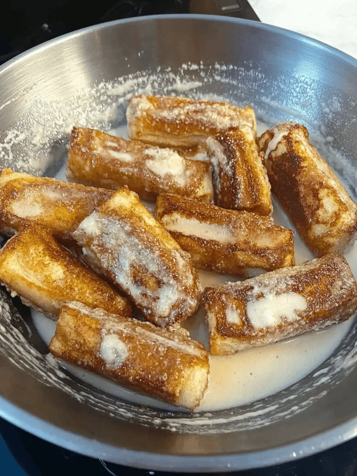 Cinnamon Roll French Toast Roll-Ups