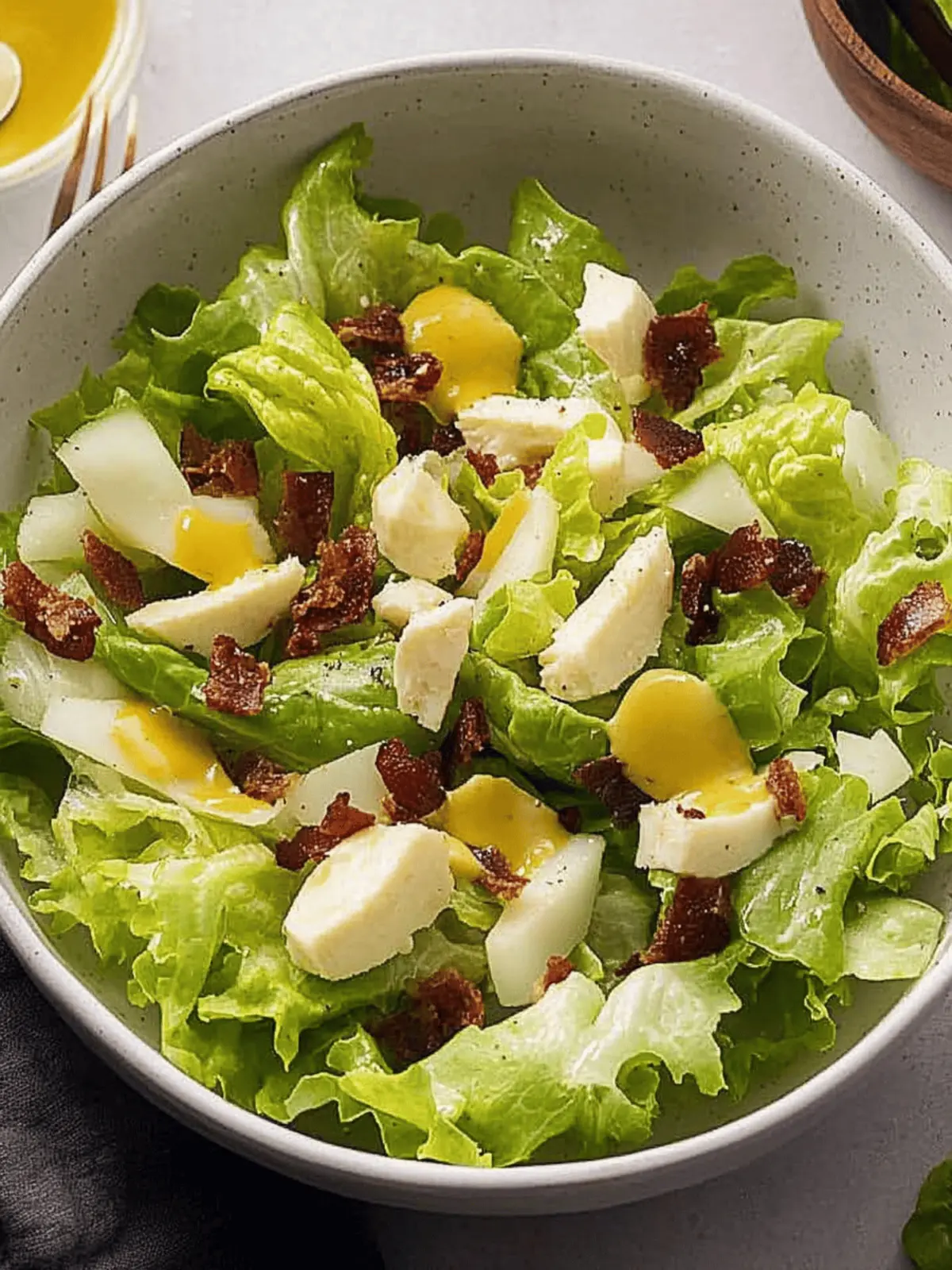 Warm Wilted Lettuce Salad with Bacon Dressing Delight 4 Wilted Lettuce Salad