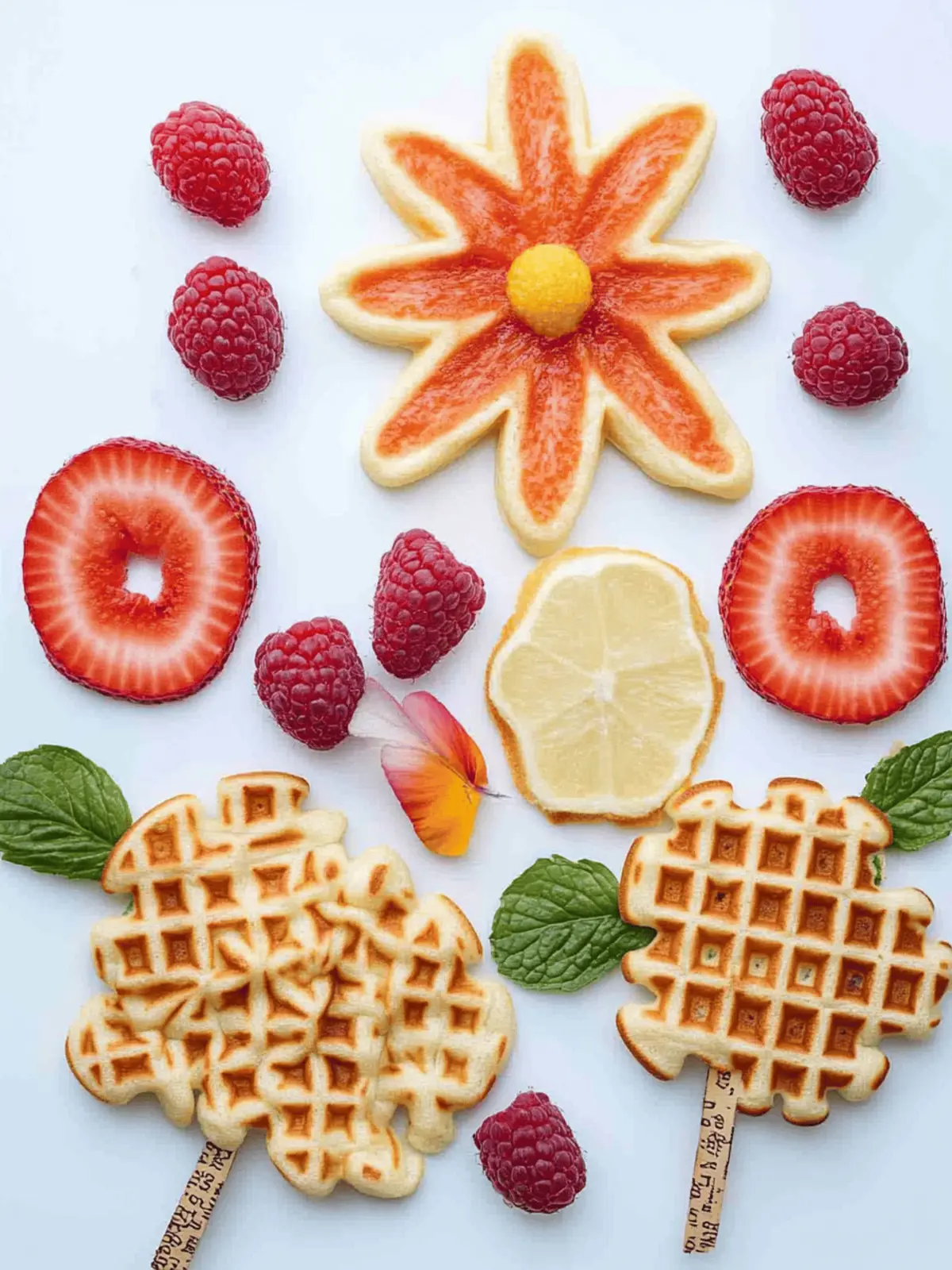 Fruit Waffle Flowers Take Breakfast to a Whole New Cuteness Level