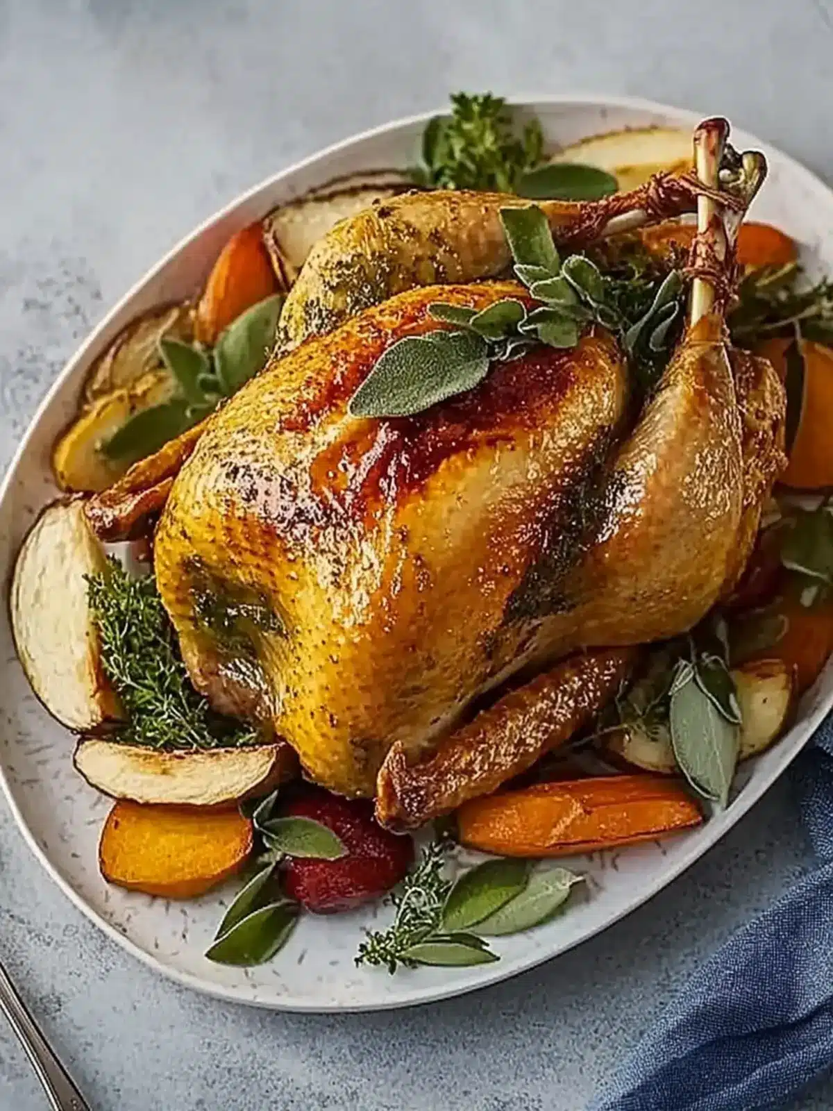 Healthy roast turkey crown