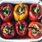 Spiced Lamb and Couscous Stuffed Peppers
