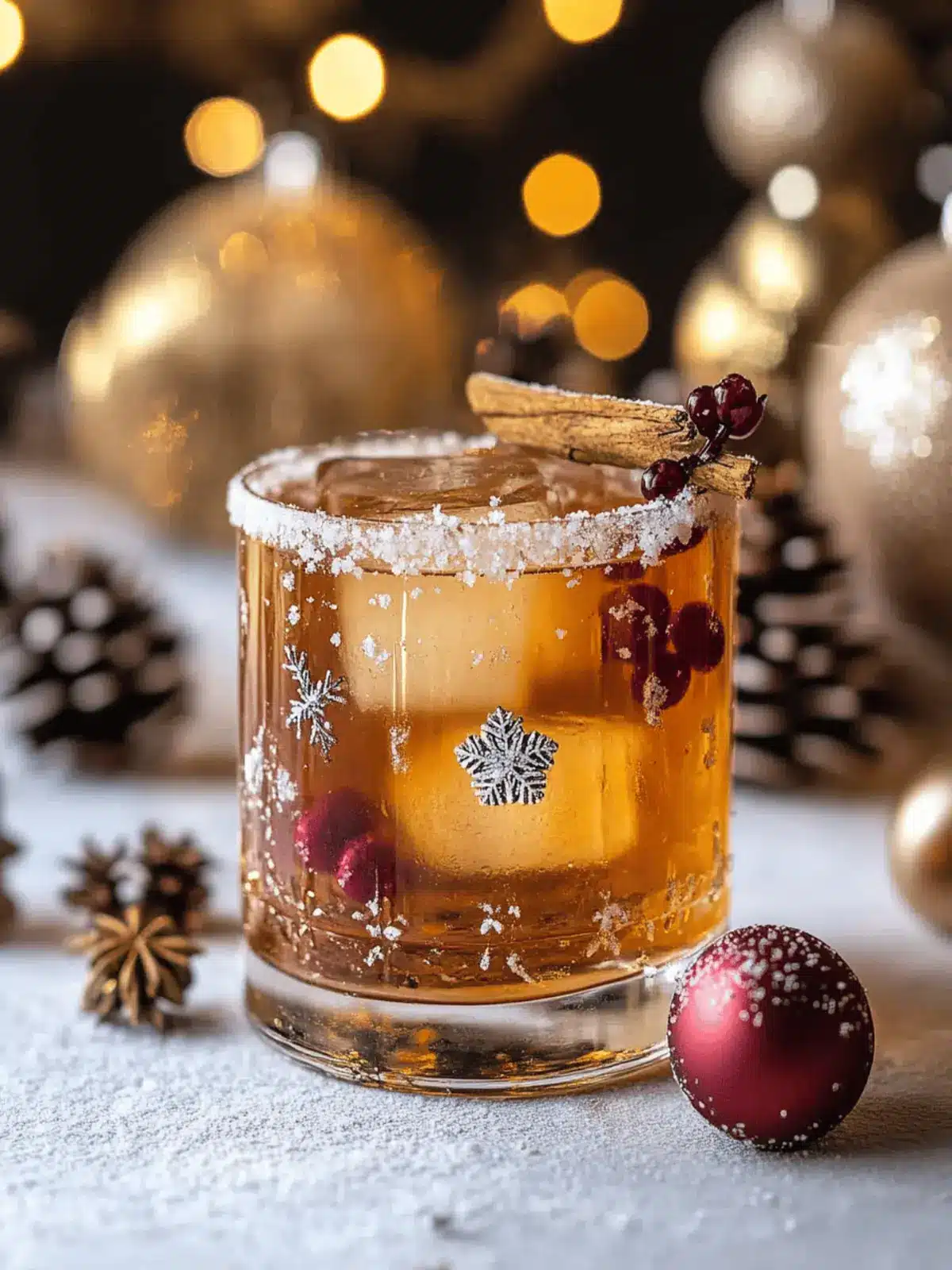 Savory Christmas Old Fashioned with Maple Cardamom Twist 2 Christmas Old Fashioned