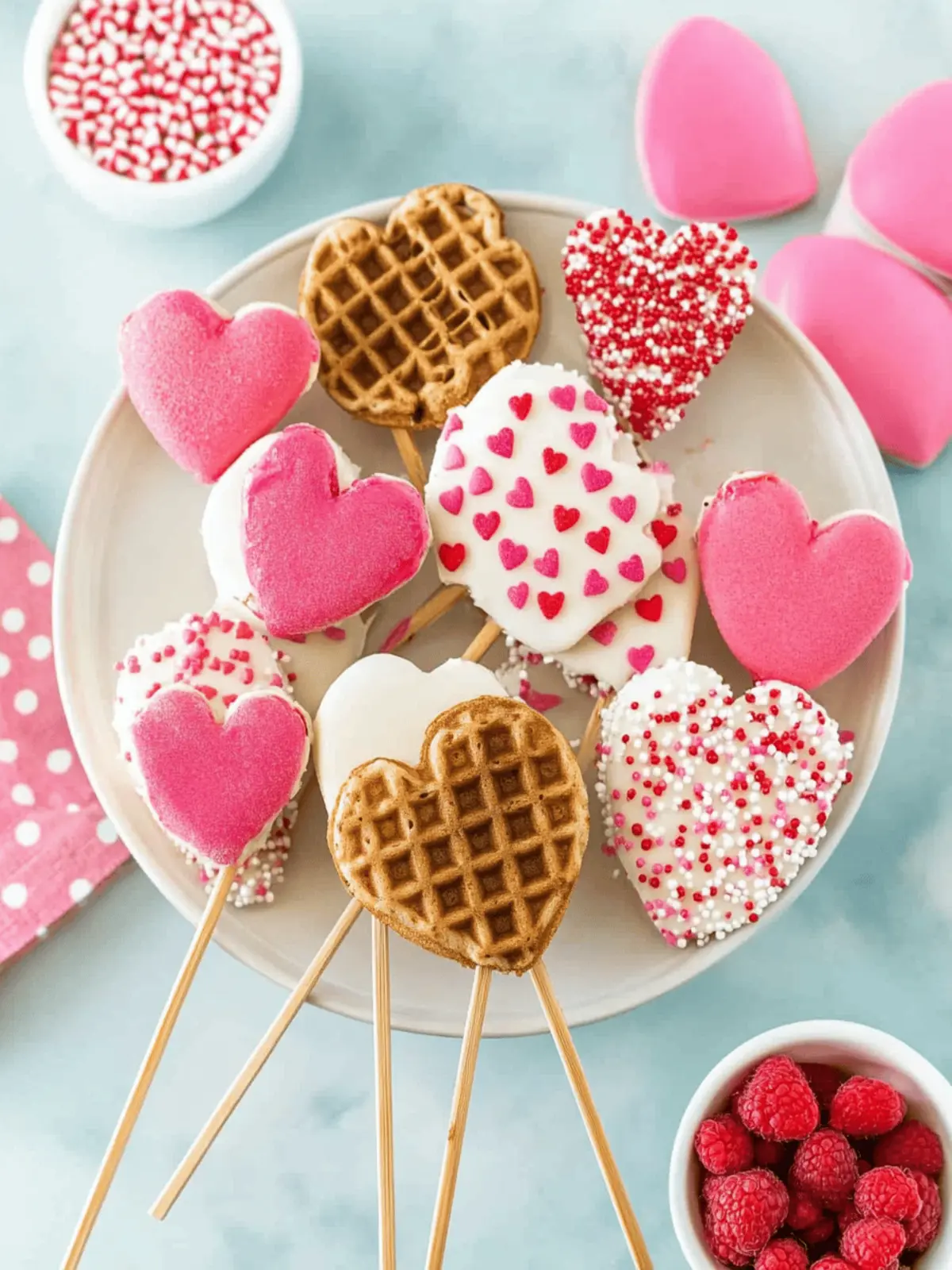 These Cute Valentine Waffle Pops Make The Sweetest Treat