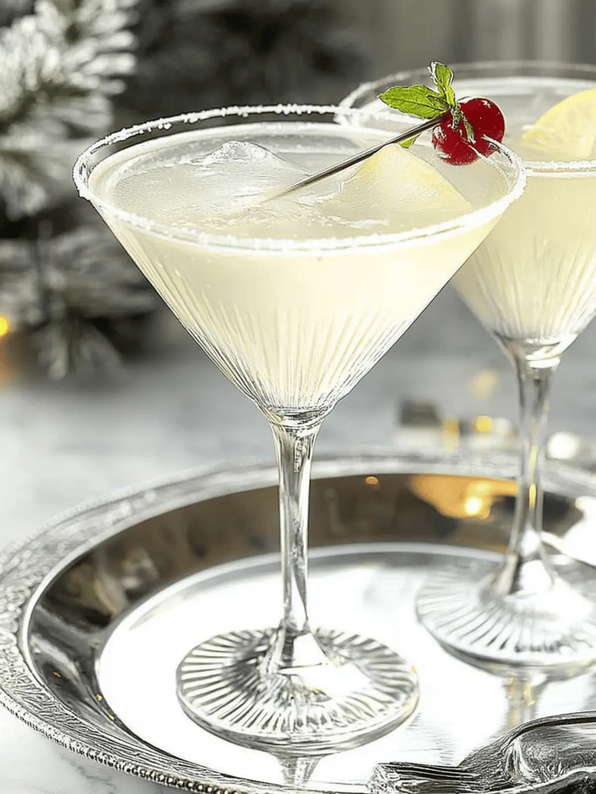 Winter White Cosmopolitan Cocktail