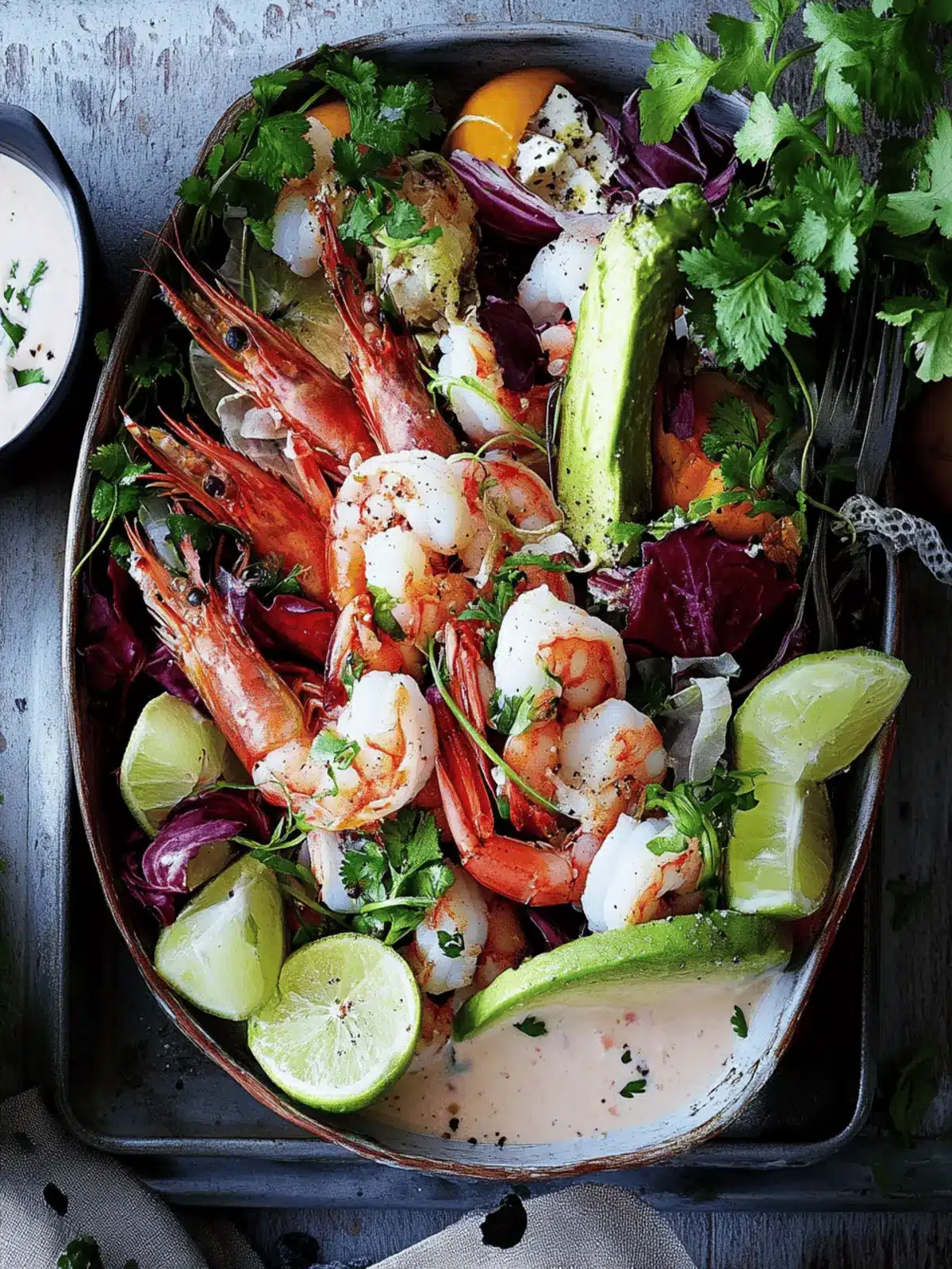 Prawn cocktail platter