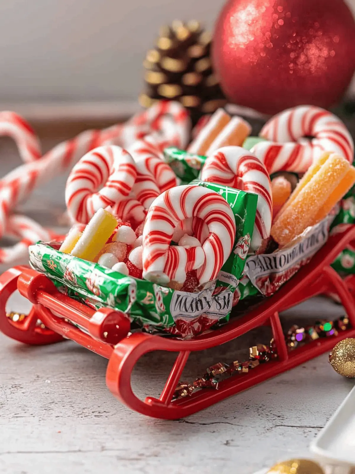 Cute Candy Sleighs – Customizable Christmas Treats Delight 5 Candy Sleighs – Cute Christmas Treat