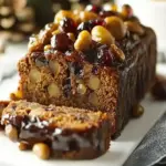 Fruit & nut Christmas pudding loaf