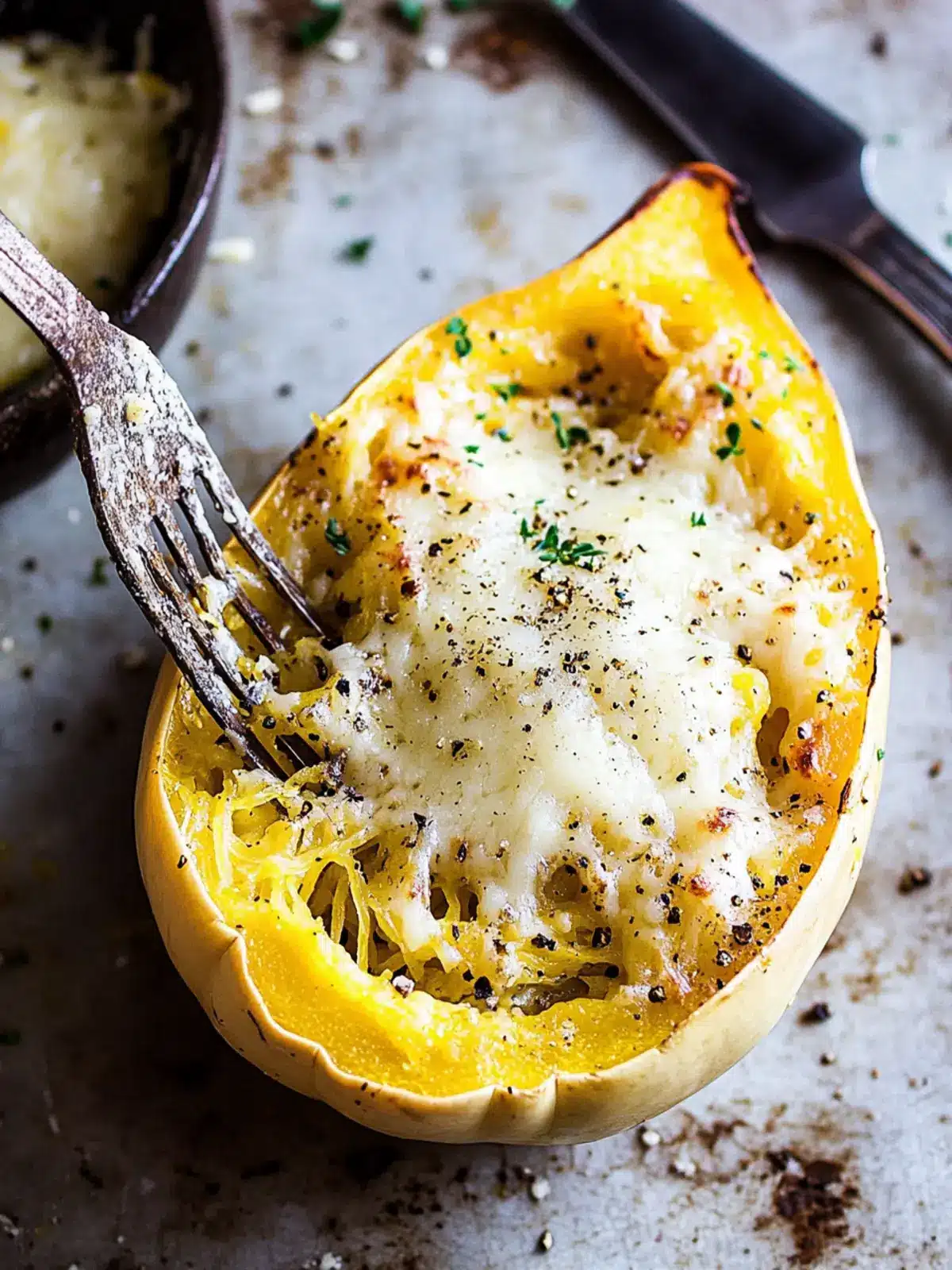 Cacio e Pepe Spaghetti Squash