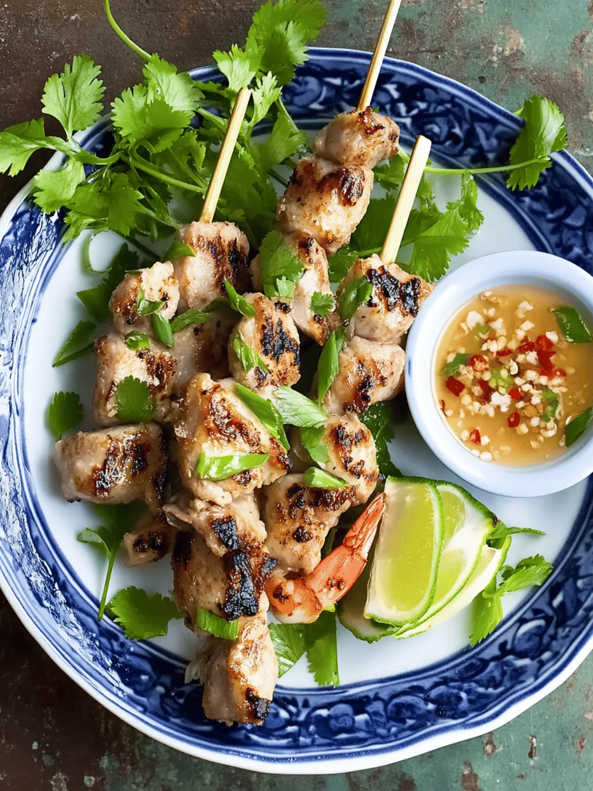 Lemongrass Pork and Prawn Skewers for Flavorsome Weeknights 4 Lemongrass pork and prawn skewers