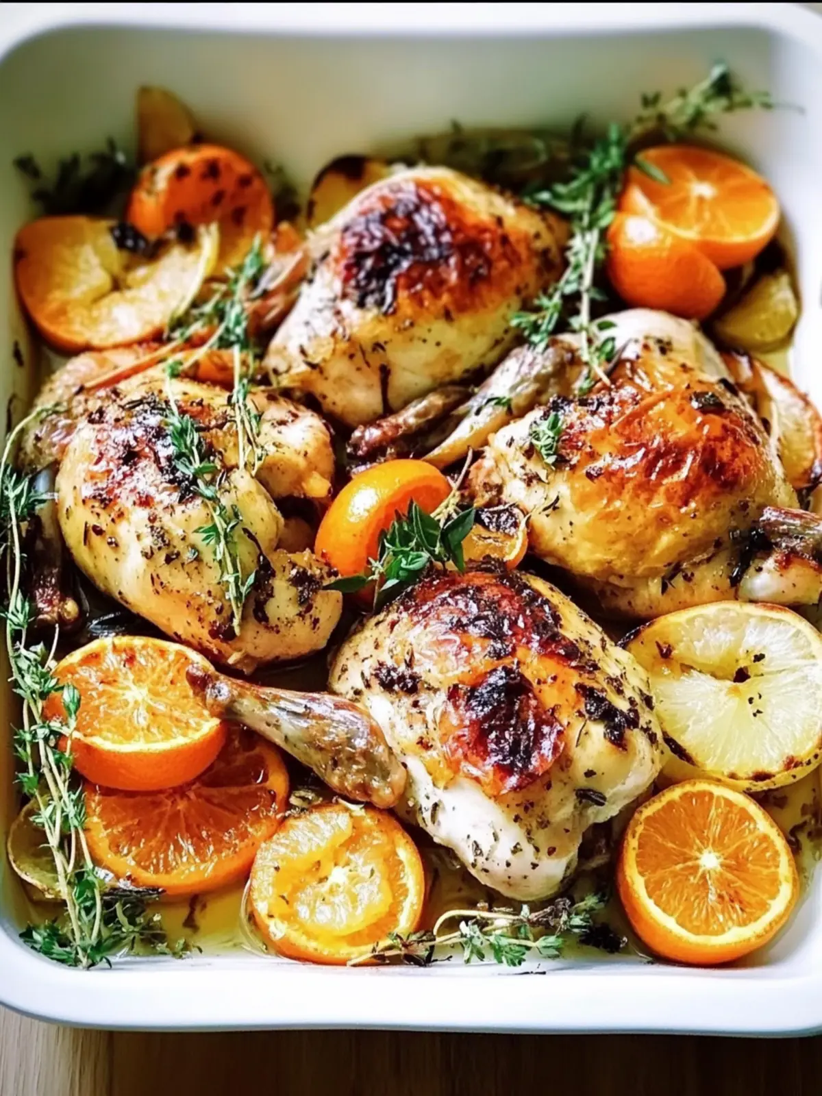 Roasted Chicken with Clementines