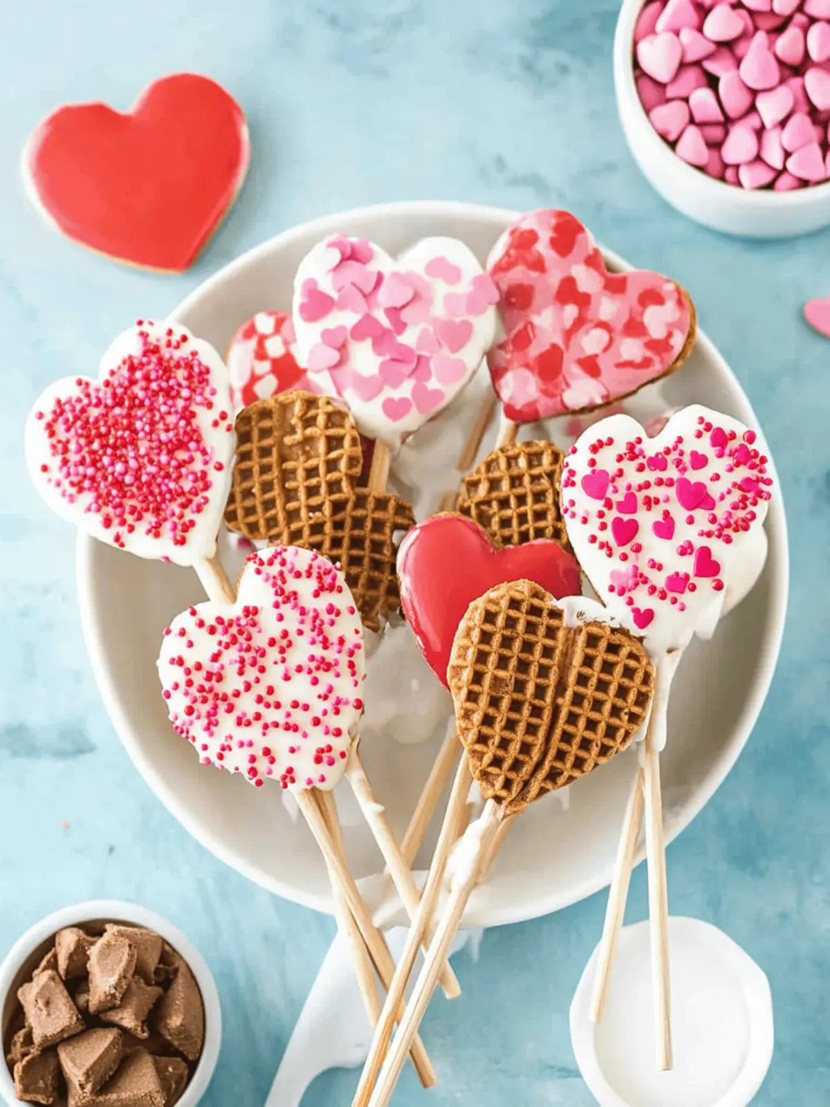 These Cute Valentine Waffle Pops Make The Sweetest Treat