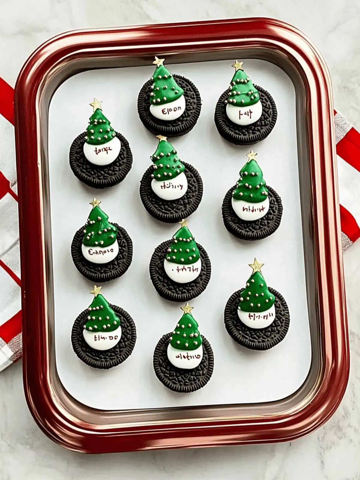 Oreo Christmas Trees