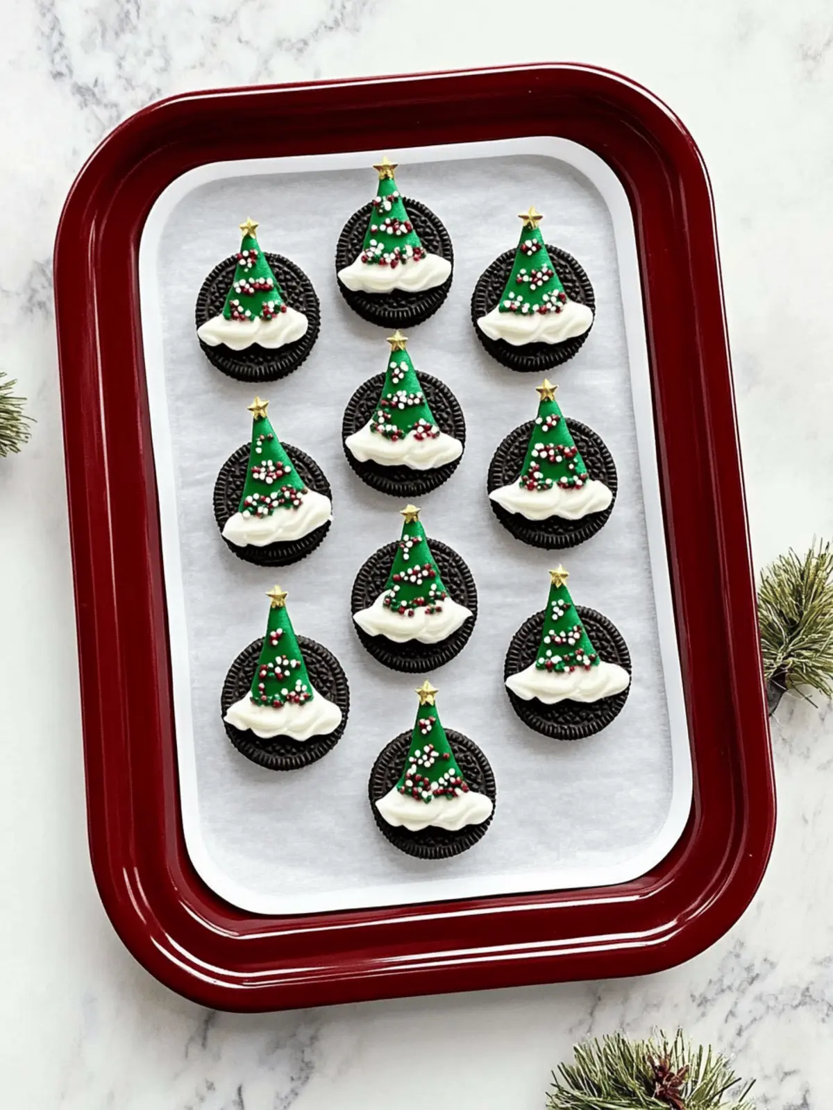 Oreo Christmas Trees