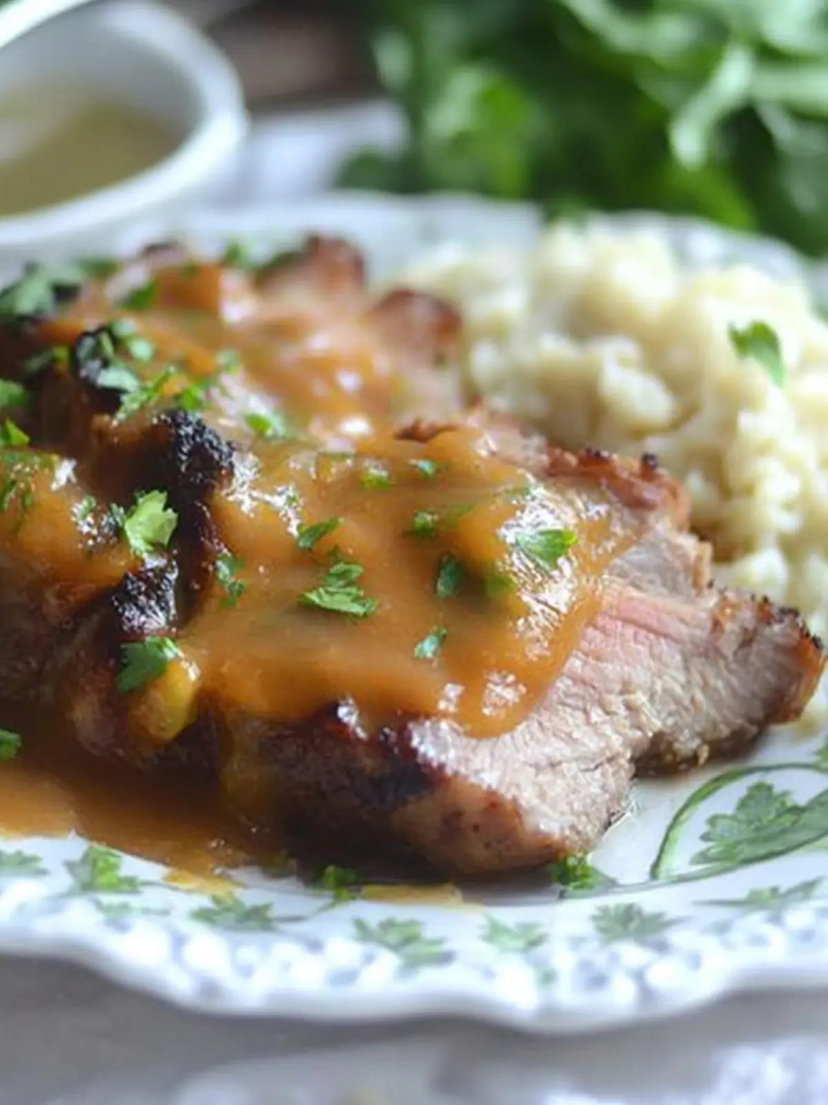 Slow Cooked Peach Barbecue Smothered Pork Chops Bliss 4 Slow Cooked Peach Barbecue Smothered Pork Chops