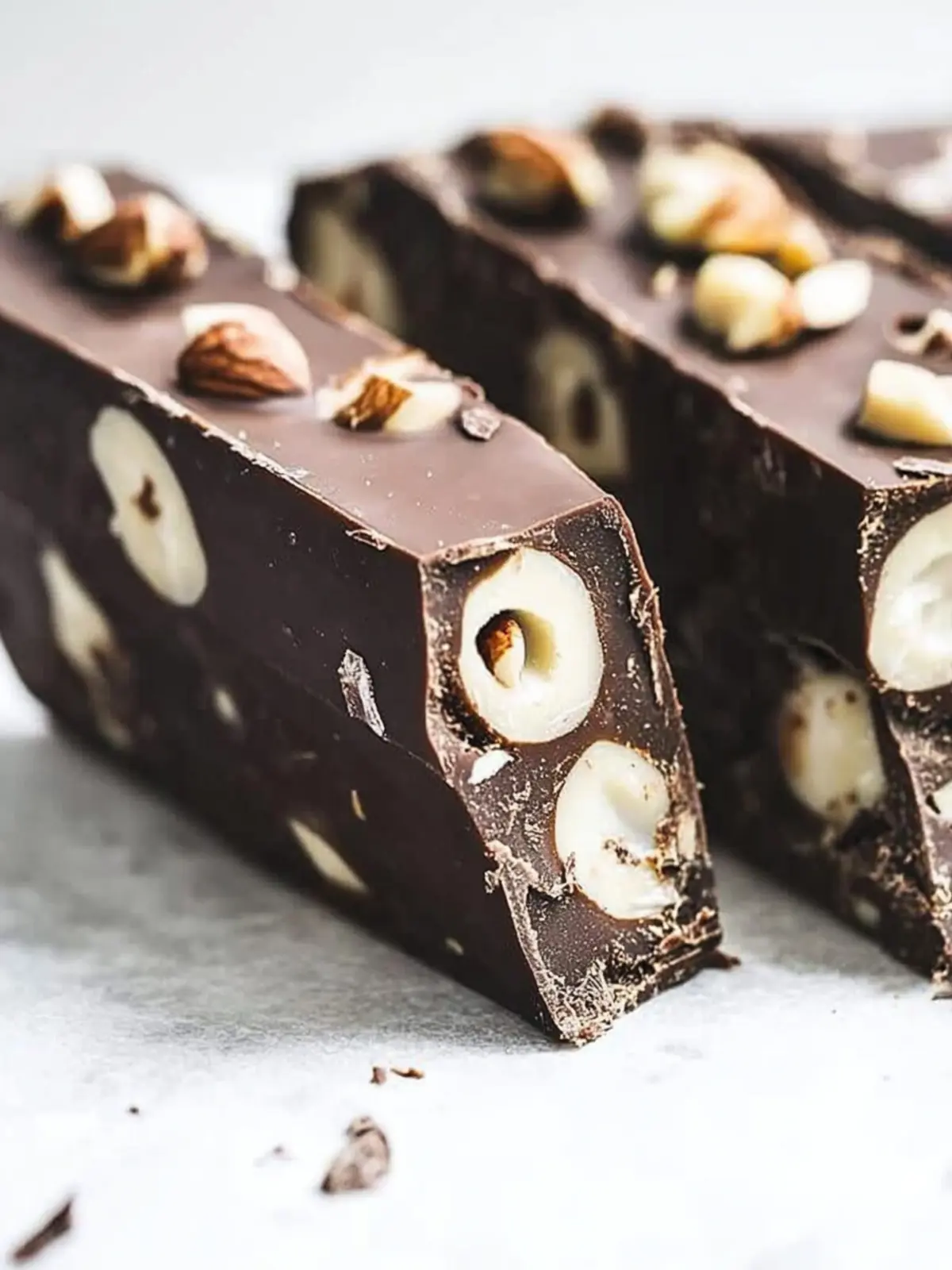 Chocolate Hazelnut Torrone ~ 3 ingredients!