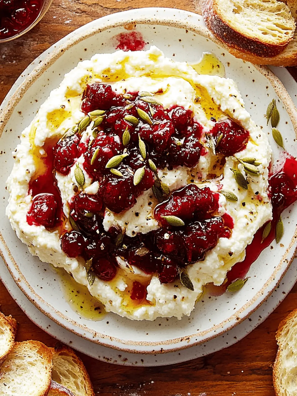 Cranberry Whipped Feta Dip