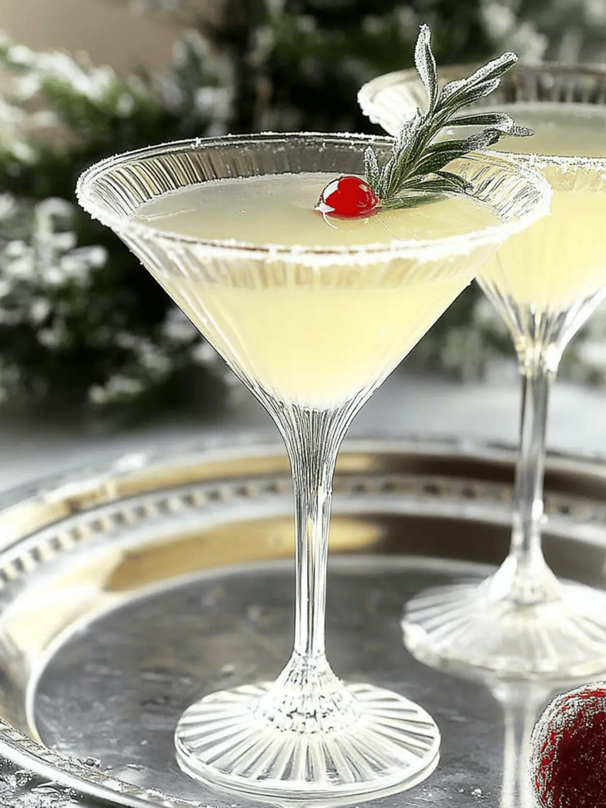 Winter White Cosmopolitan Cocktail