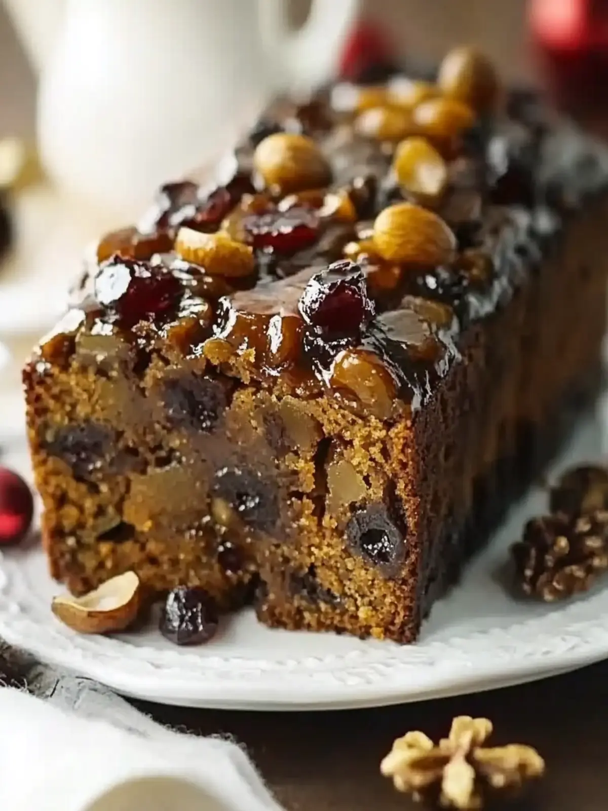 Fruit & nut Christmas pudding loaf