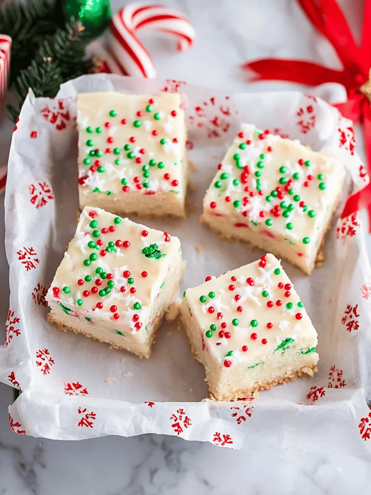 Holiday Magic: Easy Christmas Sugar Cookie Bars Recipe 3 Christmas Sugar Cookie Bars