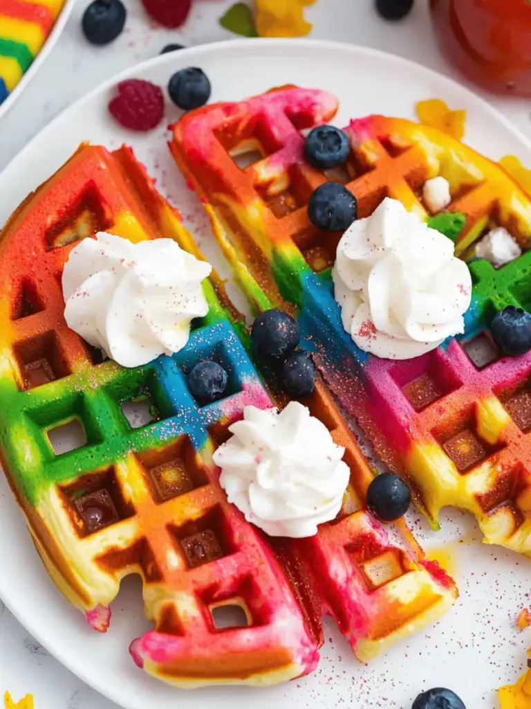 Breakfast Just Got More Magical With Rainbow Waffles!