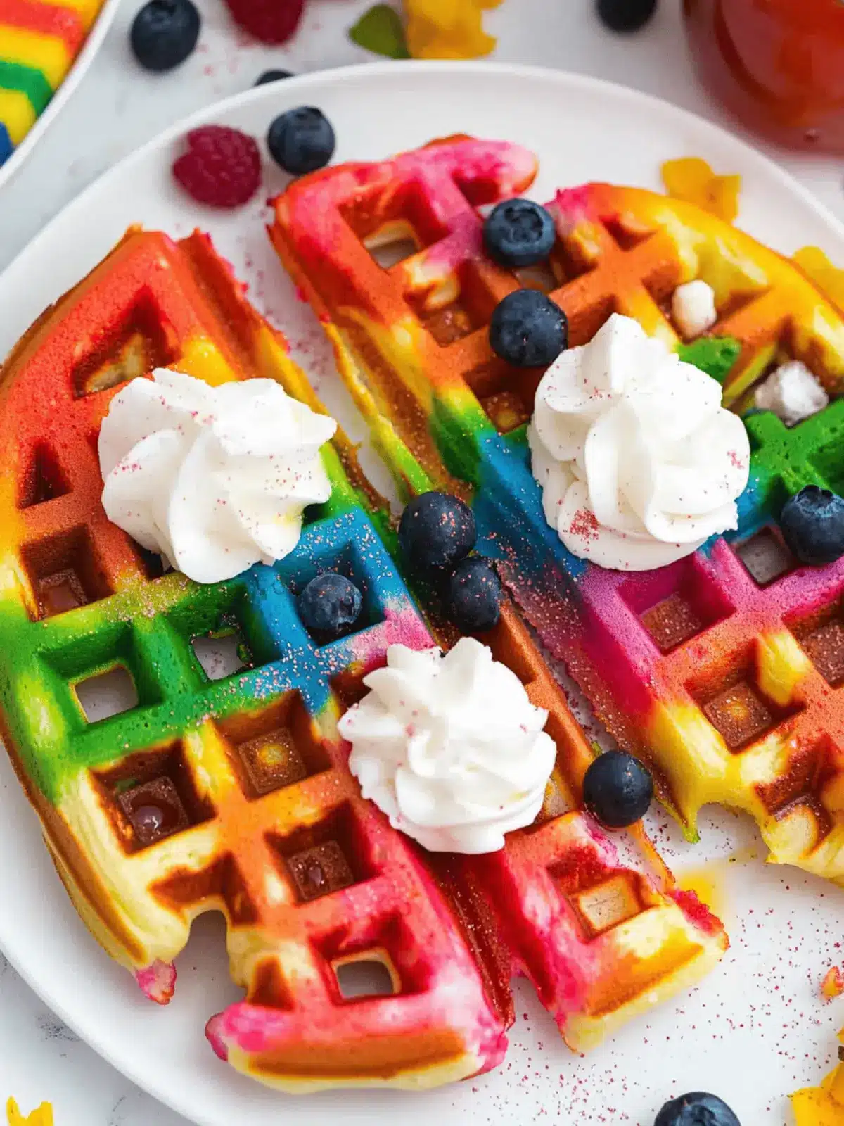 Breakfast Just Got More Magical With Rainbow Waffles!