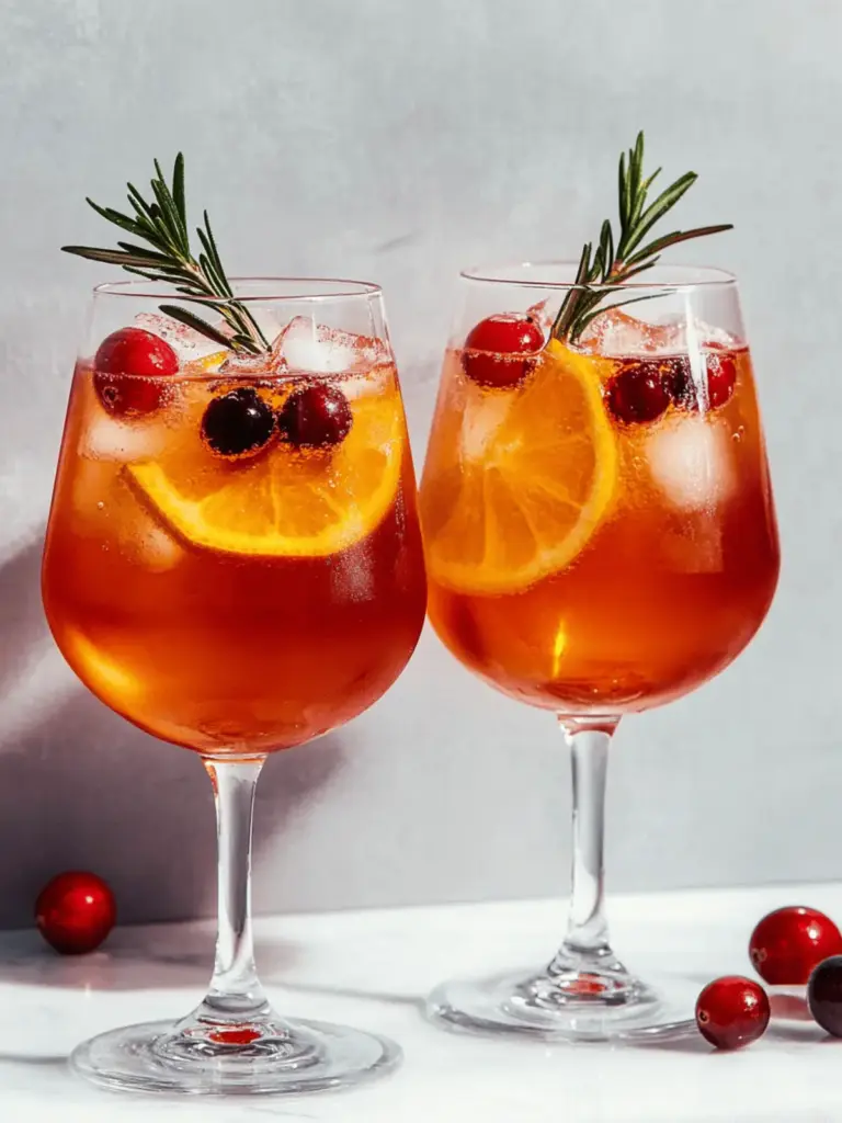 Cranberry-Aperol Spritz