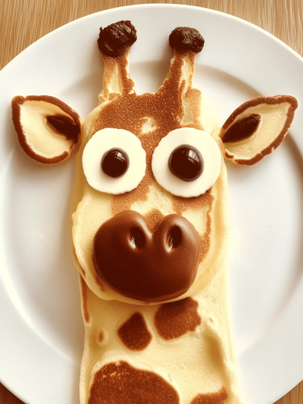 Pancake Giraffe Food Art