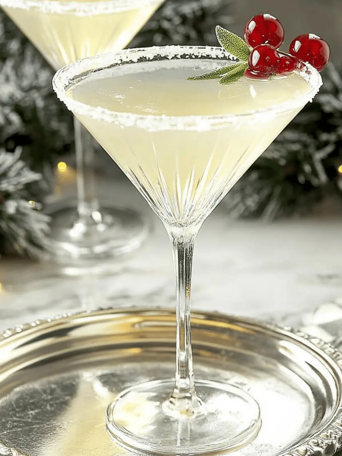 Winter White Cosmopolitan Cocktail