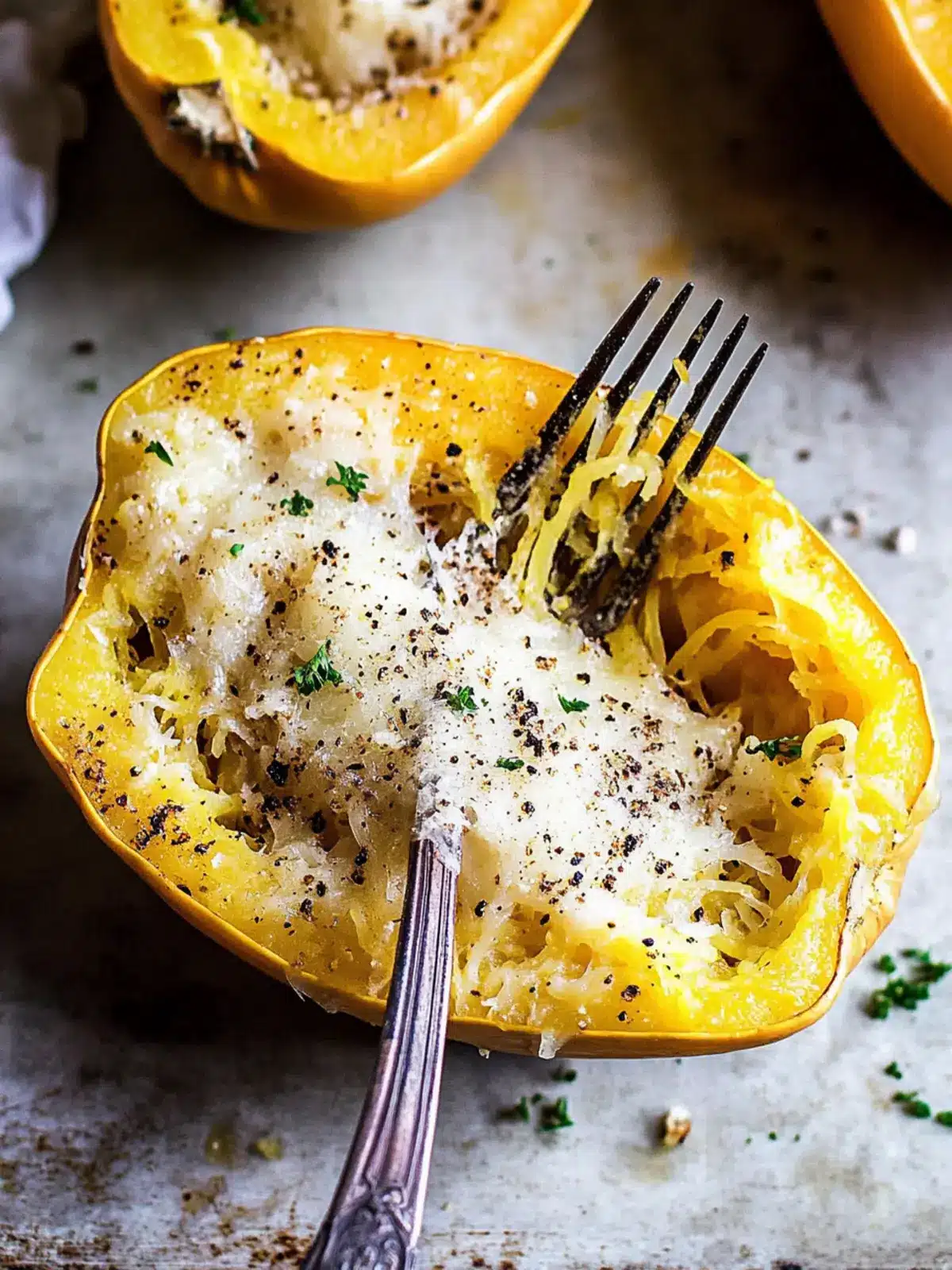 Cacio e Pepe Spaghetti Squash
