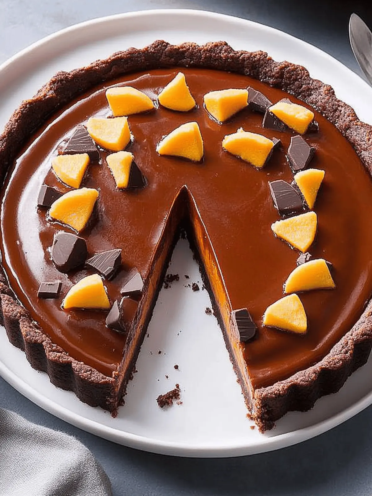 Decadent Chocolate Pumpkin Tart That Will Wow Your Guests 5 Chocolate Pumpkin Tart