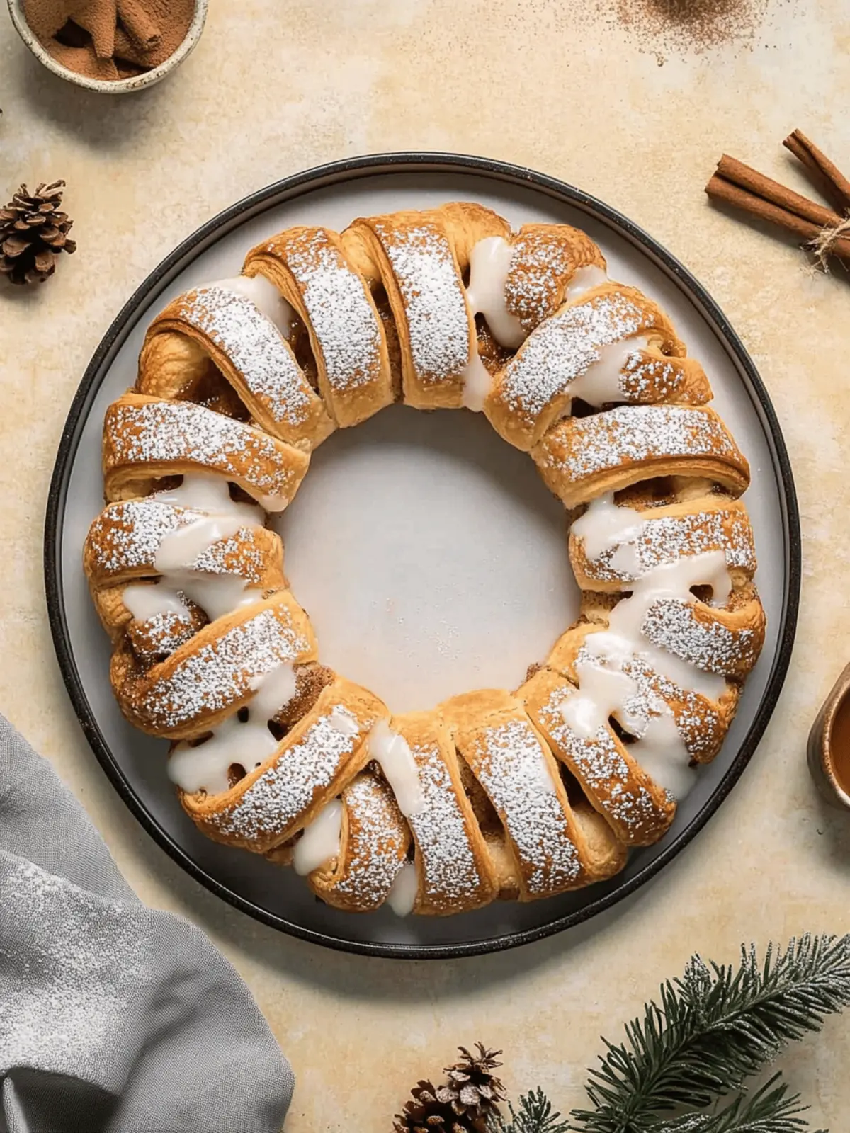 Cinnamon Crescent Roll Wreath that Will Wow Your Guests 4 Cinnamon Crescent Roll Wreath