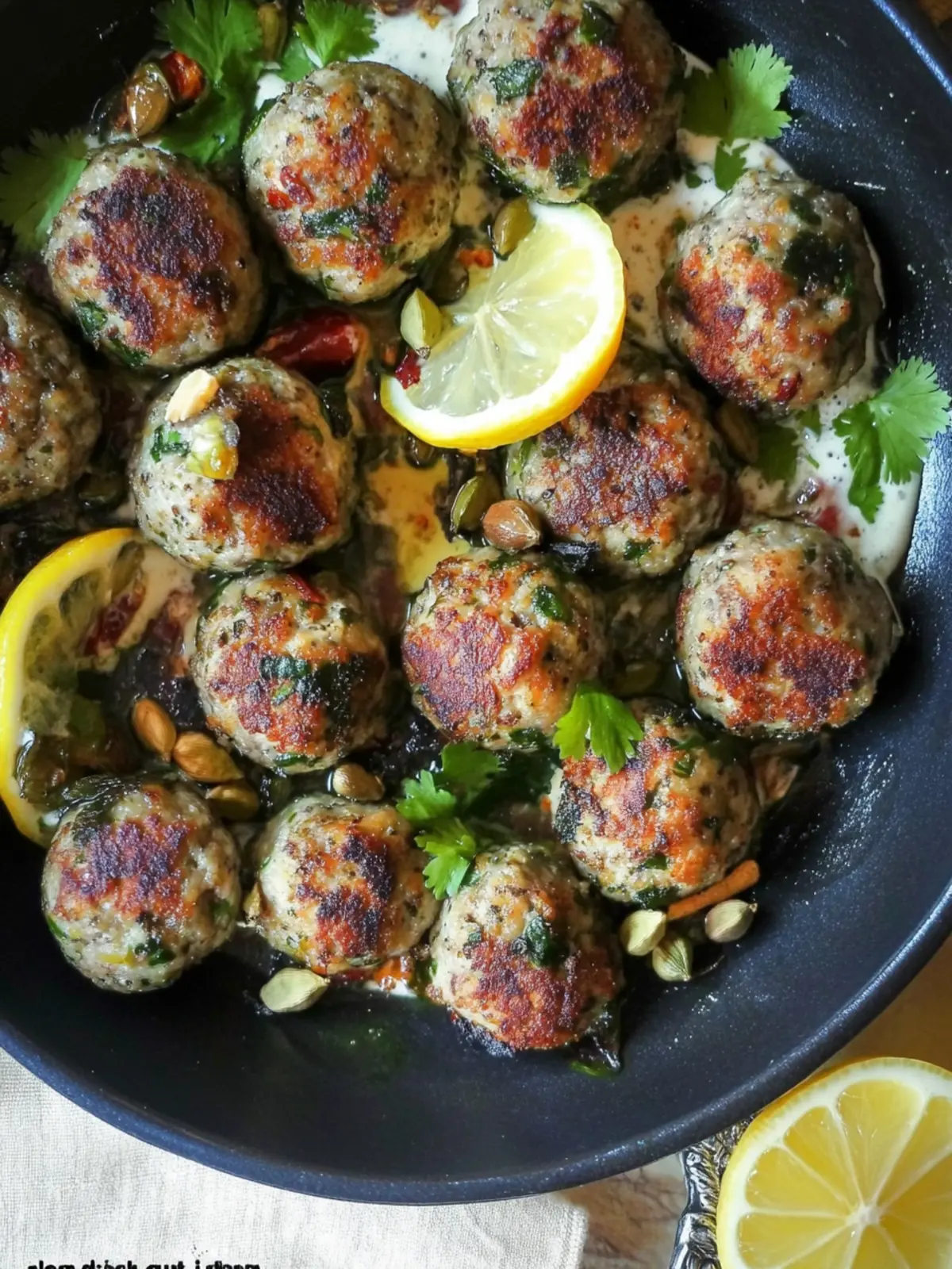 Zesty Moroccan Meatballs with Cardamom and Lemon Magic 2 Moroccan Meatballs with Cardamom and Lemon