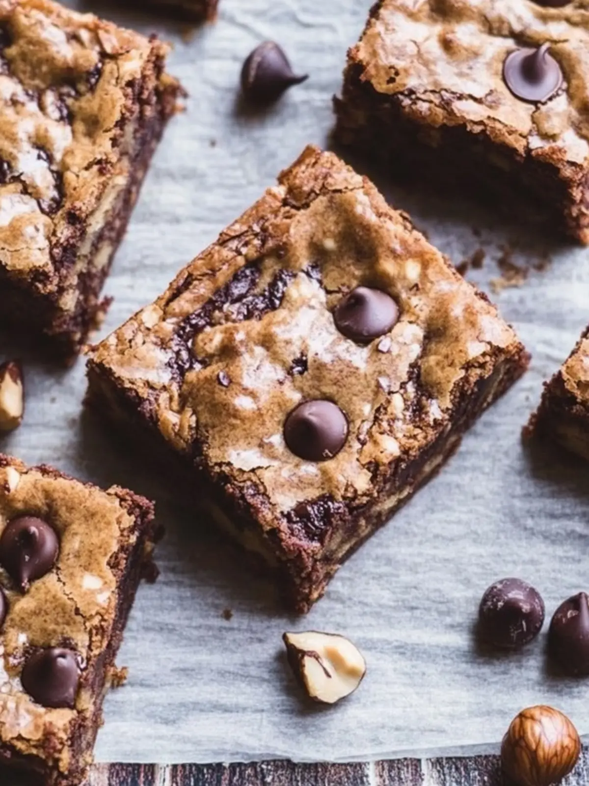 Outrageous Chocolate Hazelnut Blondies