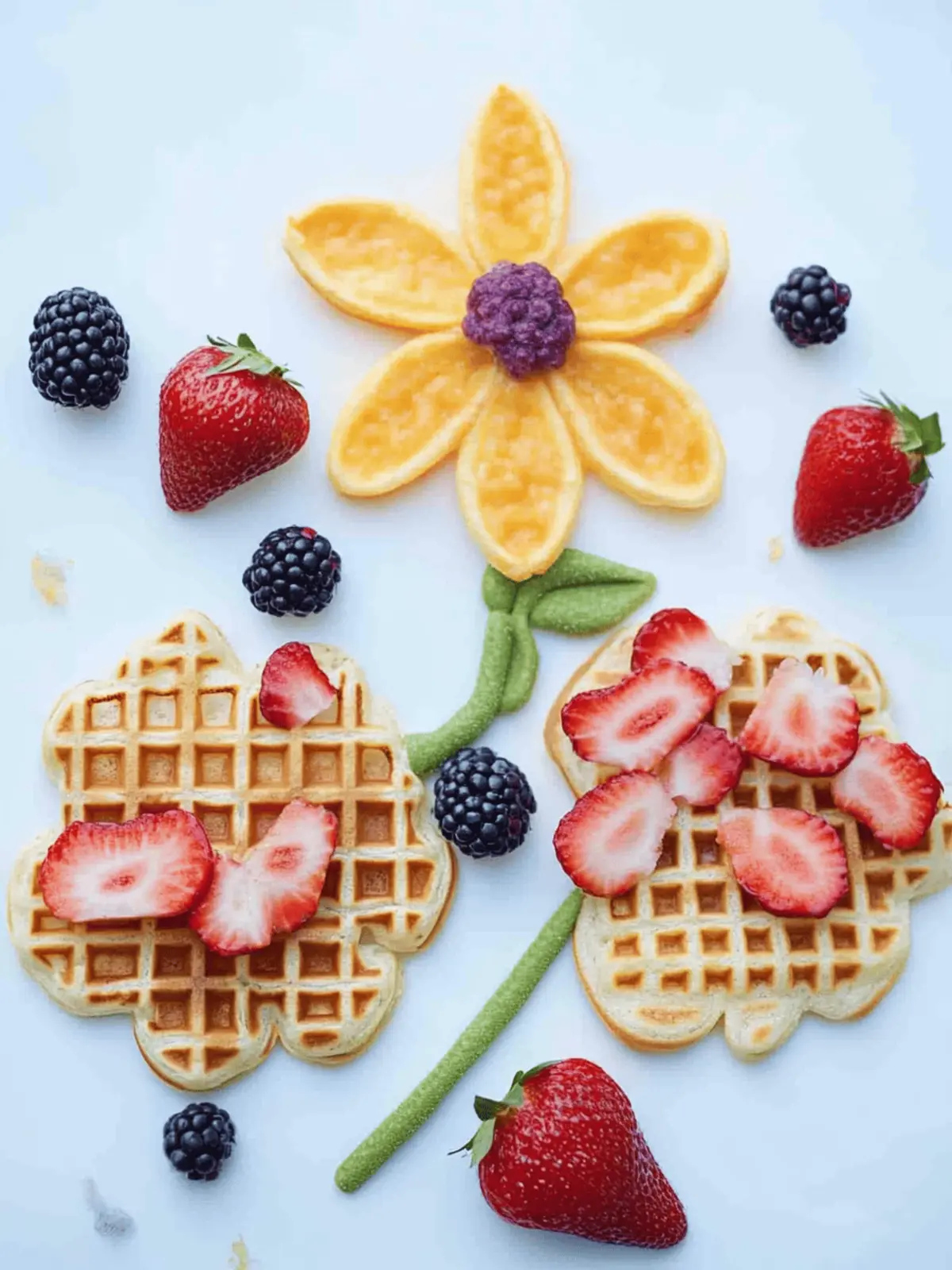 Fruit Waffle Flowers Take Breakfast to a Whole New Cuteness Level