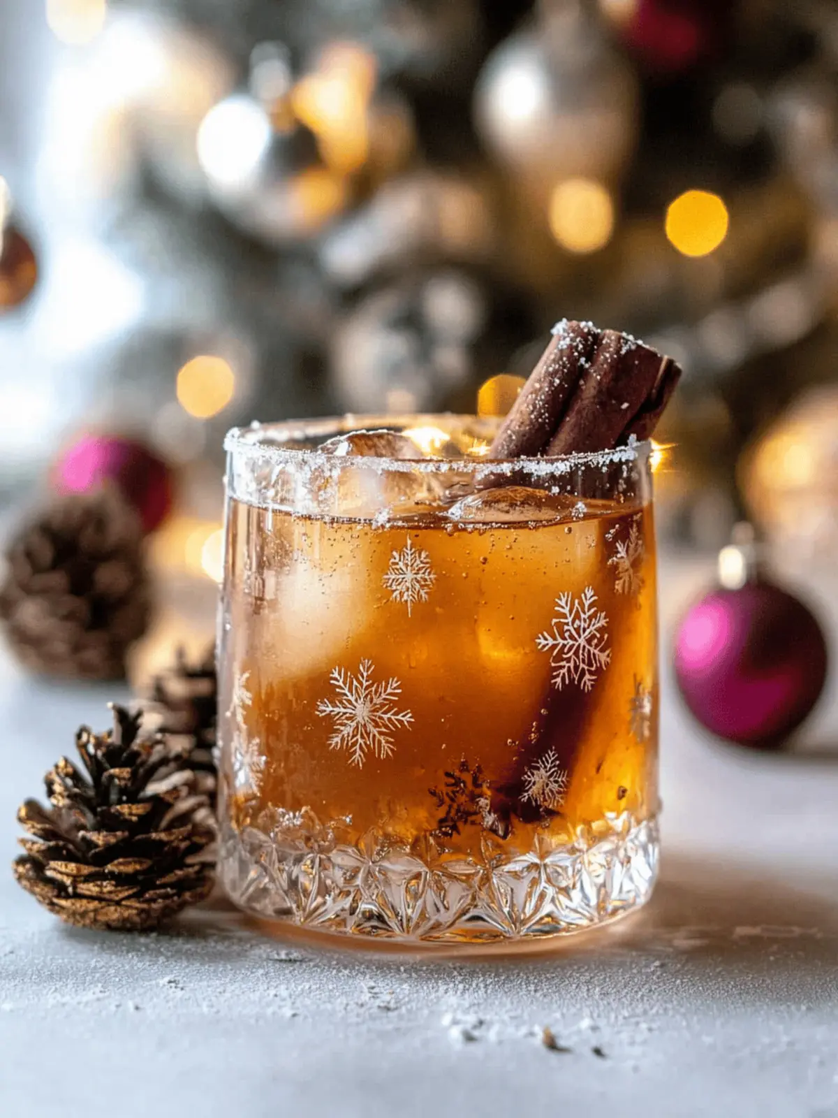 Savory Christmas Old Fashioned with Maple Cardamom Twist 3 Christmas Old Fashioned