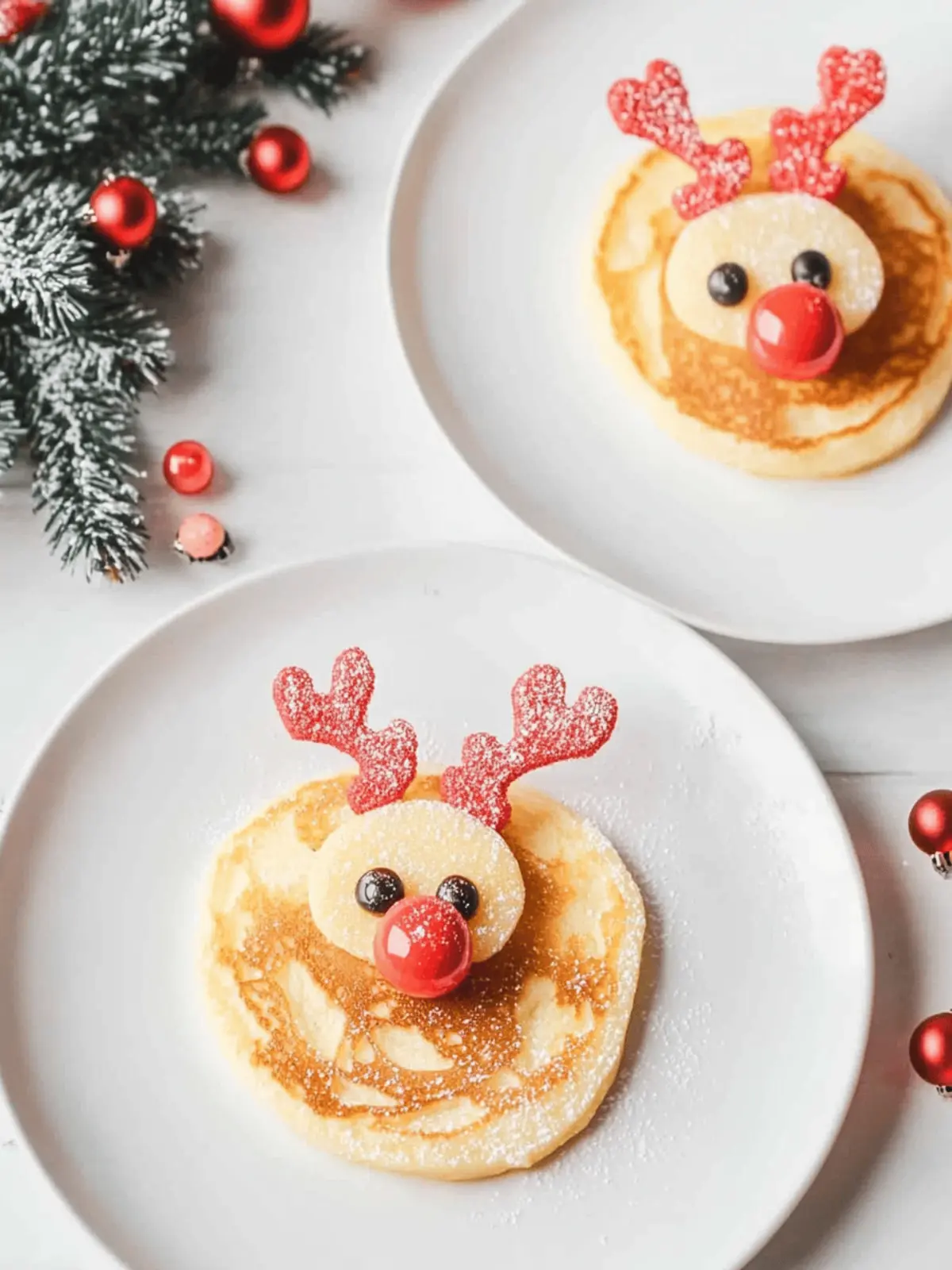 Rudolph Reindeer Christmas Pancakes