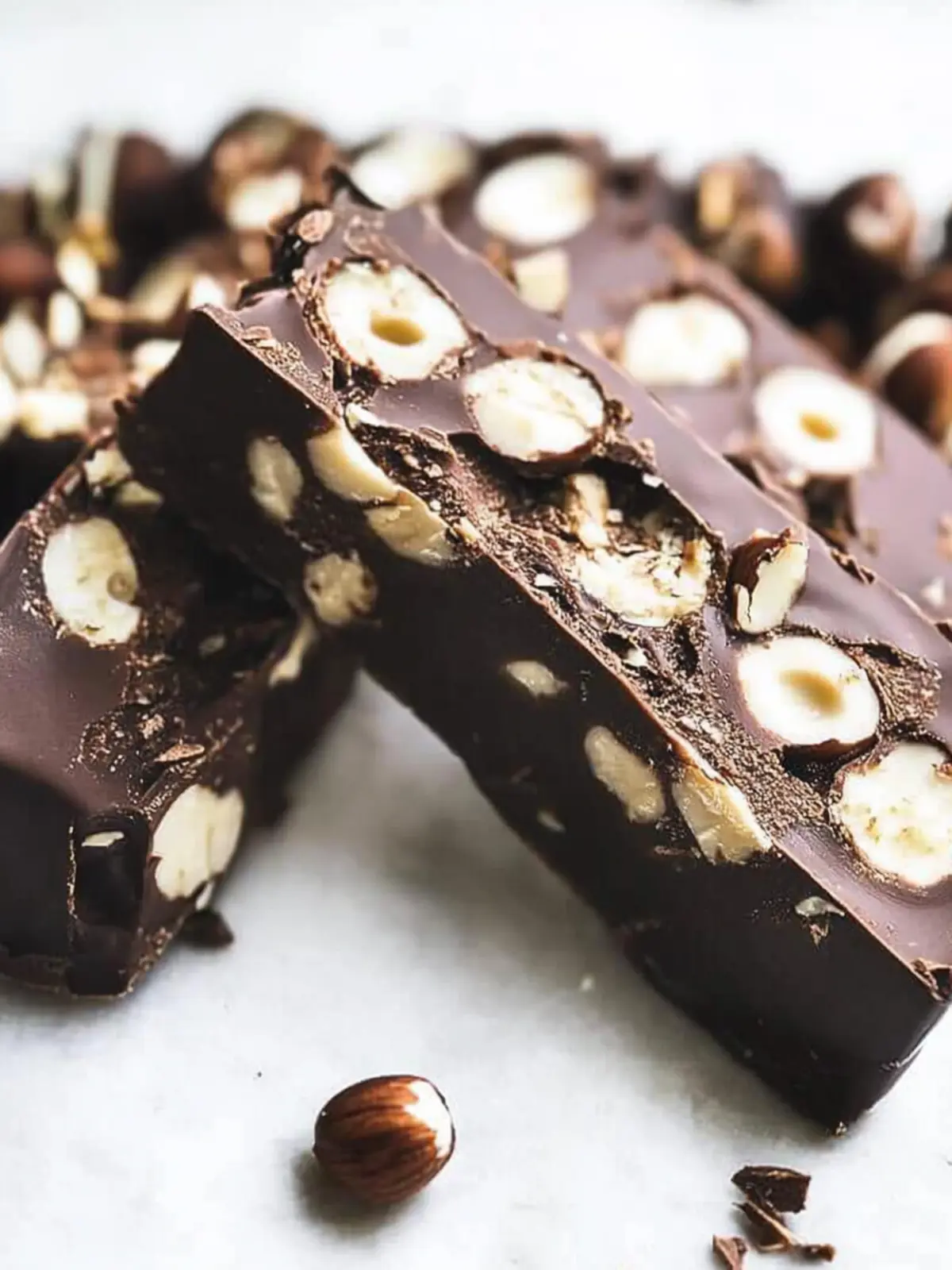 Chocolate Hazelnut Torrone ~ 3 ingredients!