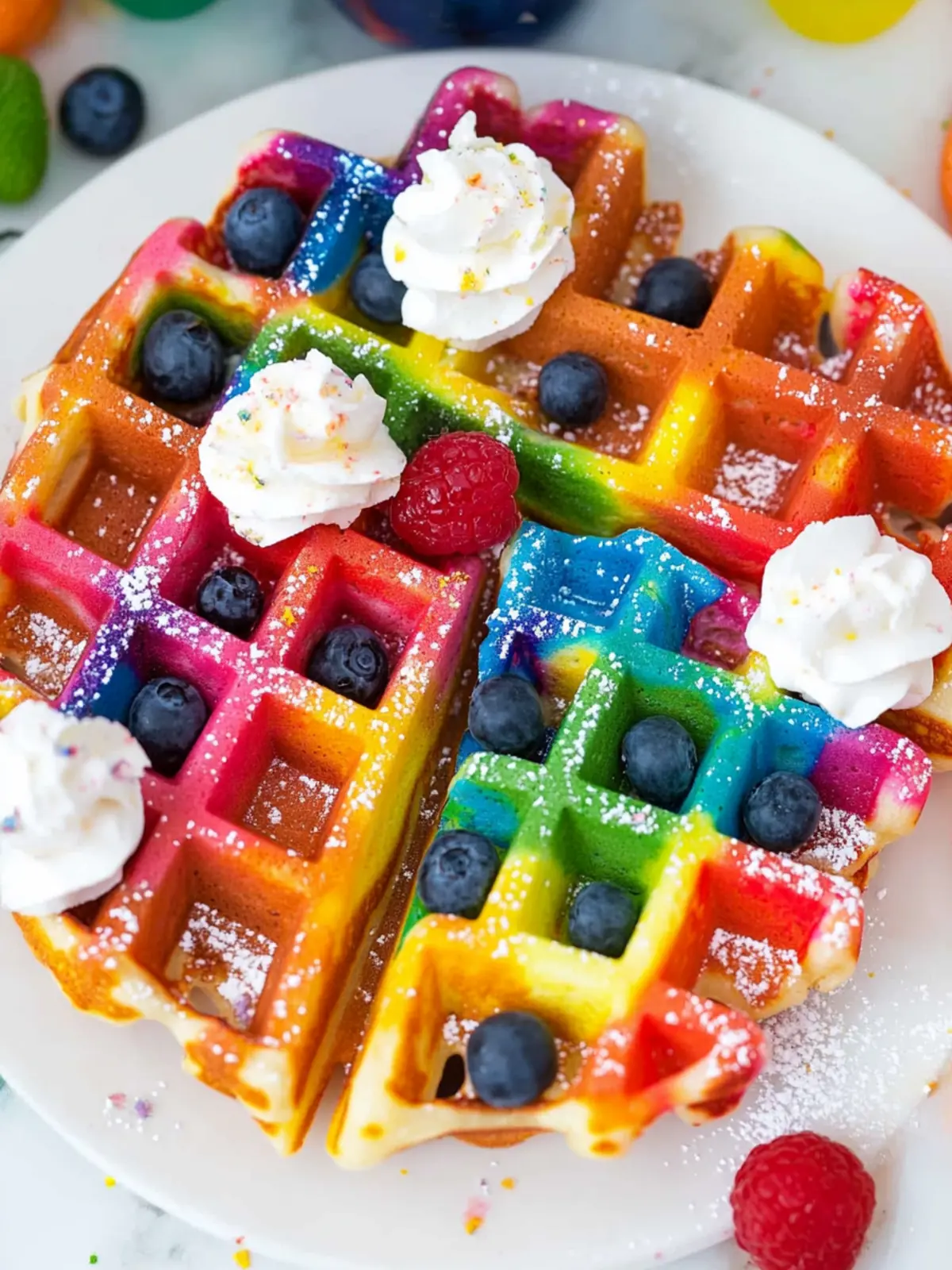 Breakfast Just Got More Magical With Rainbow Waffles!