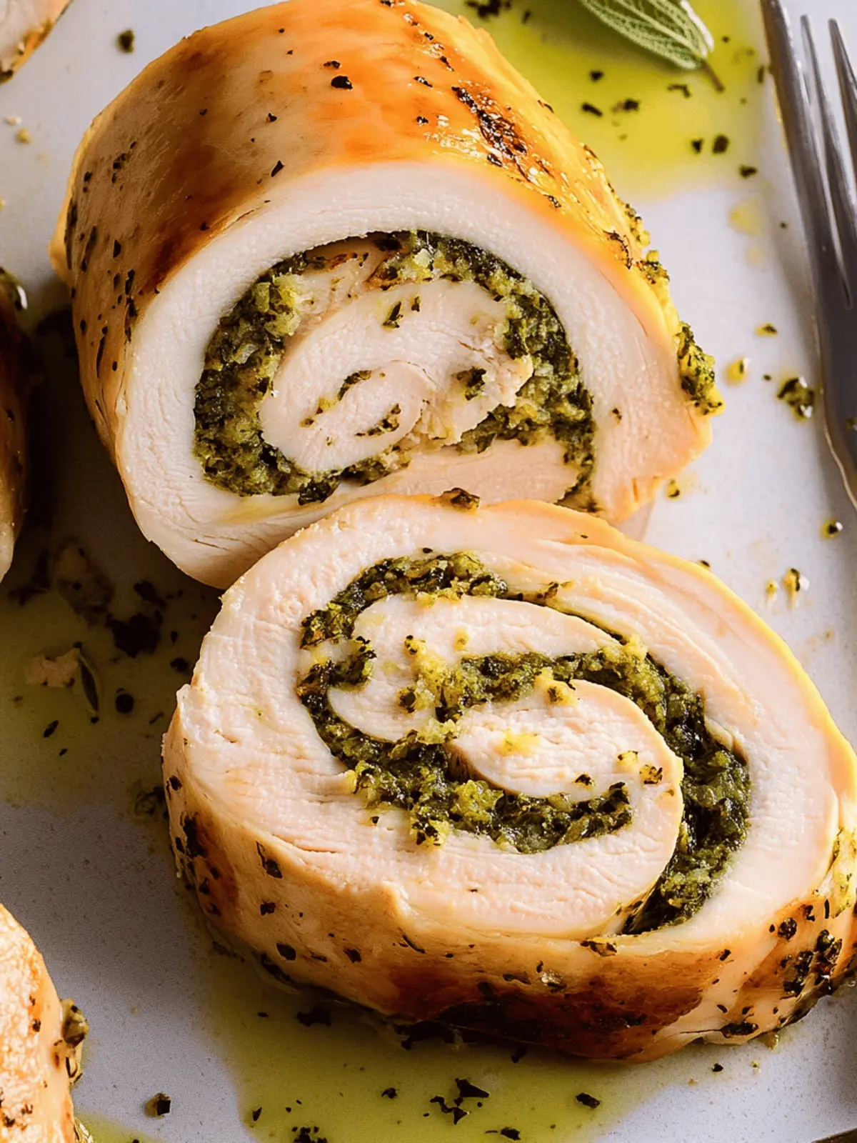 Garlic & Herb Turkey Roulade: A Showstopper for Your Feast 2 Garlic & Herb Turkey Roulade
